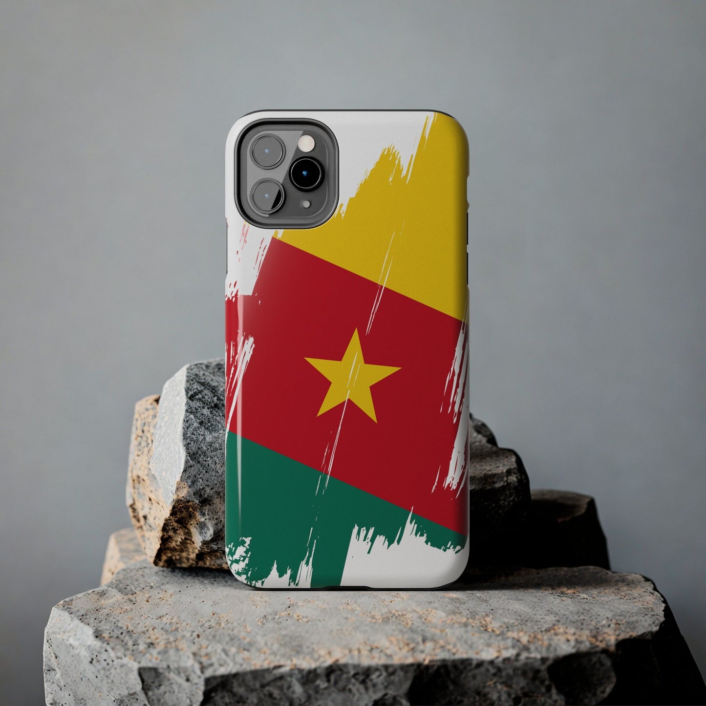 Cameroon Flag iPhone Case iPhone 15 14 13 12 Mini 11 XR Xs X 8 7 SE iPhone Pro Max , Iphone cover, Iphone Tough Case