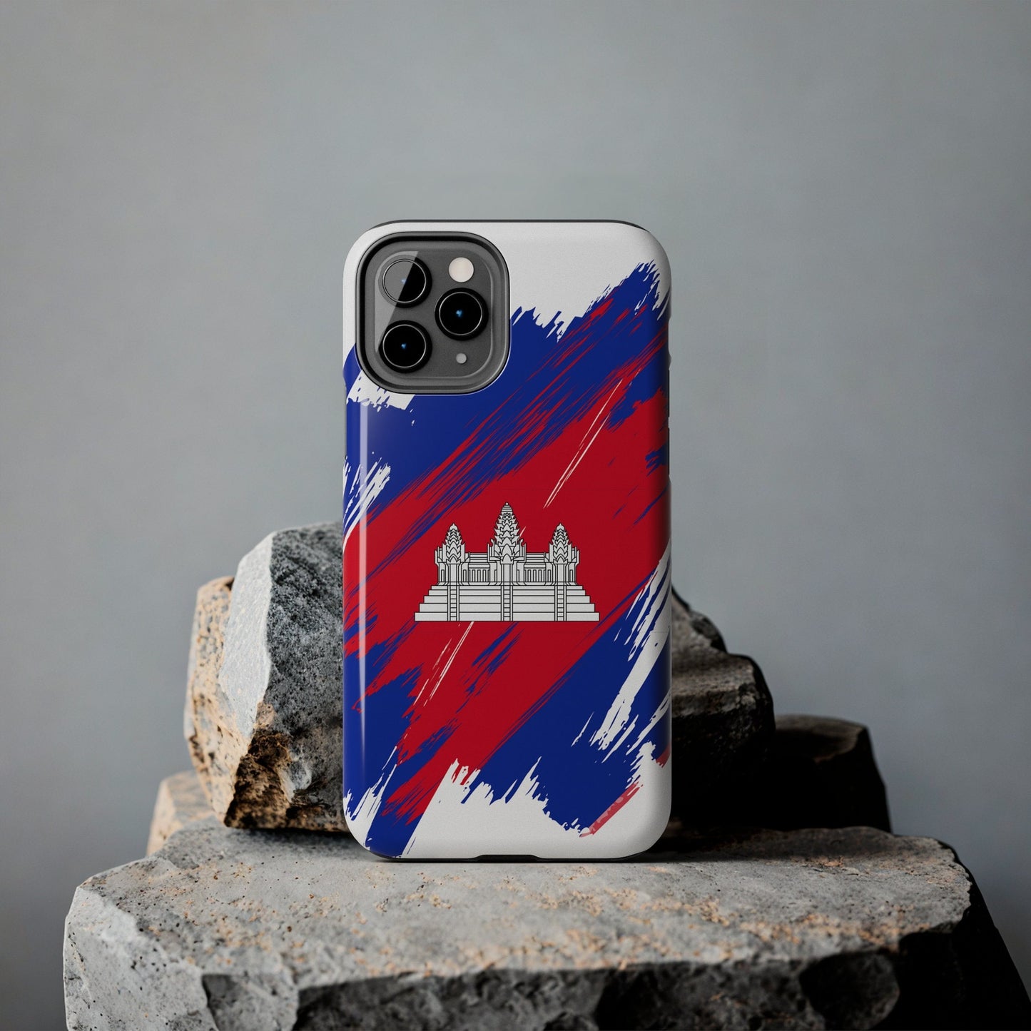 Cambodia Flag iPhone Case iPhone 15 14 13 12 Mini 11 XR Xs X 8 7 SE iPhone Pro Max , Iphone cover, Iphone Tough Case