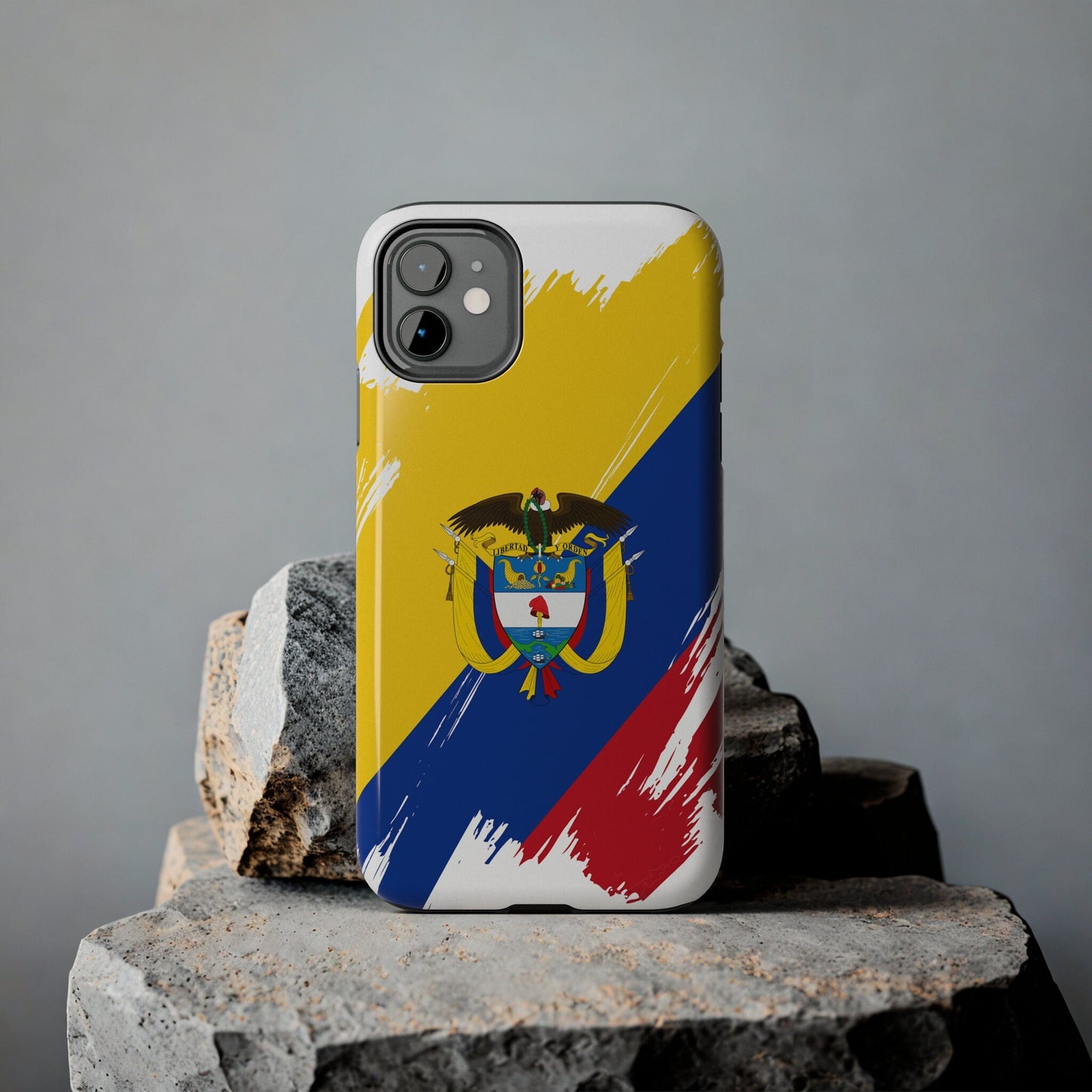 Colombia Flag iPhone Case iPhone 15 14 13 12 Mini 11 XR Xs X 8 7 SE iPhone Pro Max , Iphone cover, Iphone Tough Case