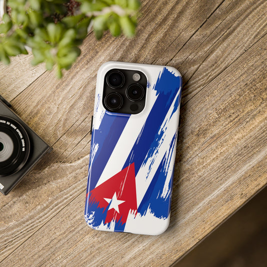 Cuba Flag iPhone Case iPhone 15 14 13 12 Mini 11 XR Xs X 8 7 SE iPhone Pro Max , Iphone cover, Iphone Tough Case