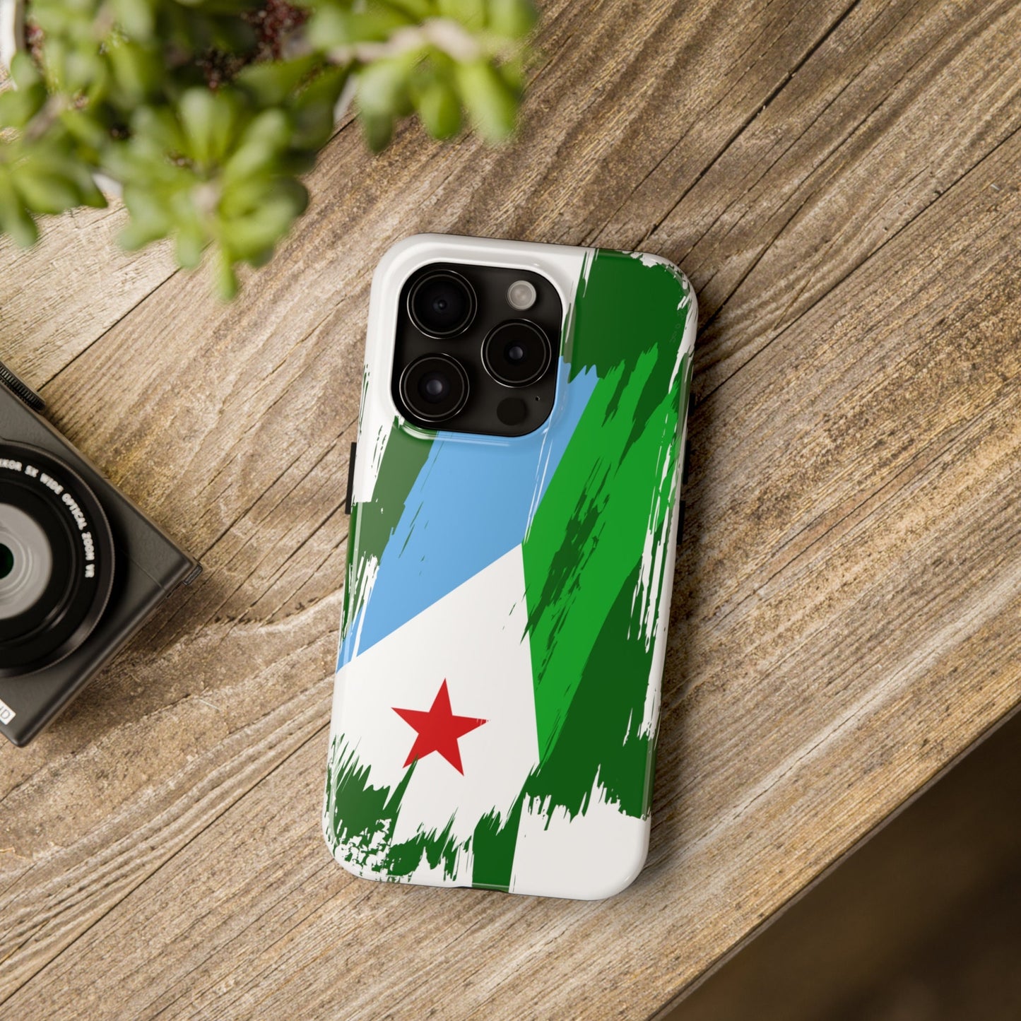 Djibouti Flag iPhone Case iPhone 15 14 13 12 Mini 11 XR Xs X 8 7 SE iPhone Pro Max , Iphone cover, Iphone Tough Case