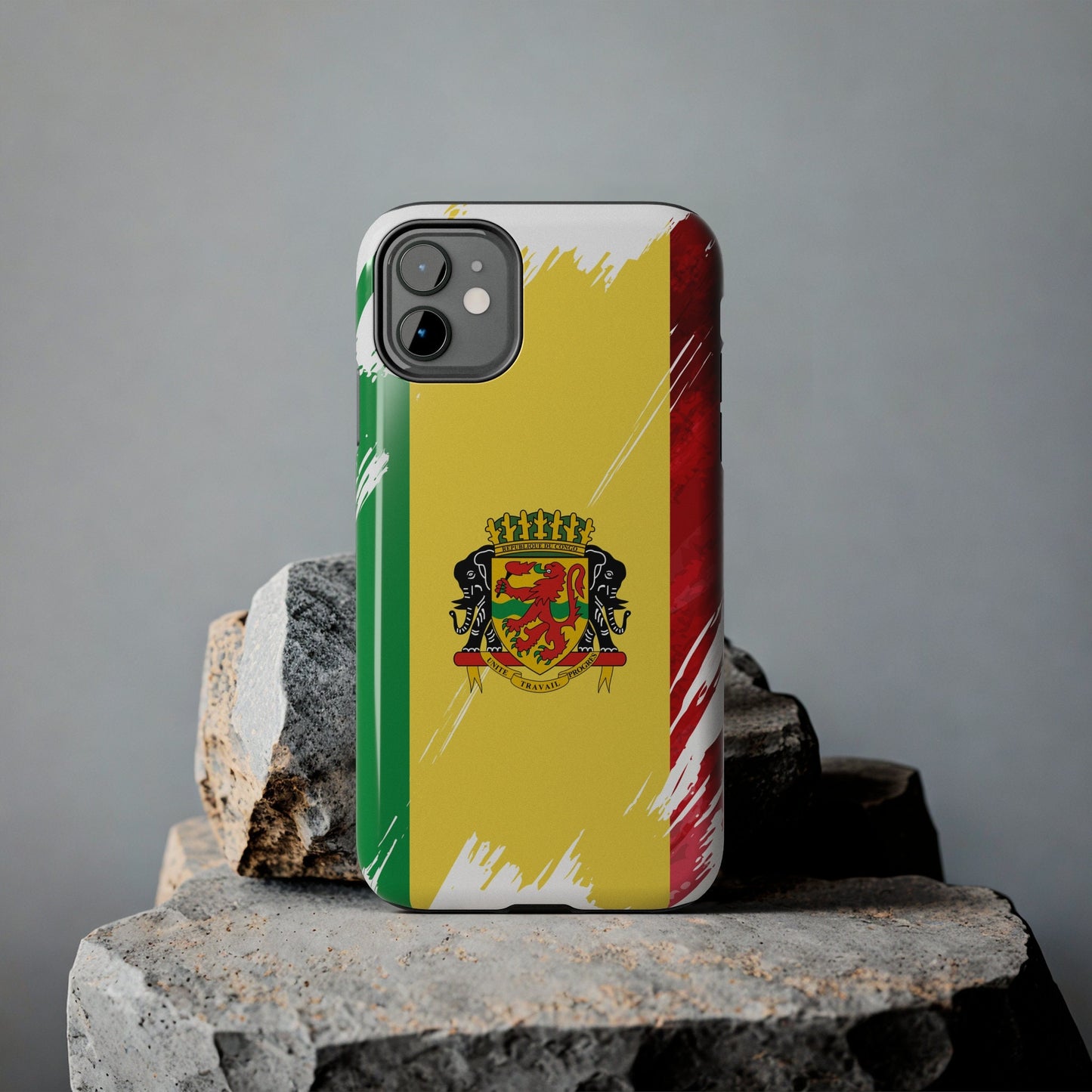 Congo Flag iPhone Case iPhone 15 14 13 12 Mini 11 XR Xs X 8 7 SE iPhone Pro Max , Iphone cover, Iphone Tough Case