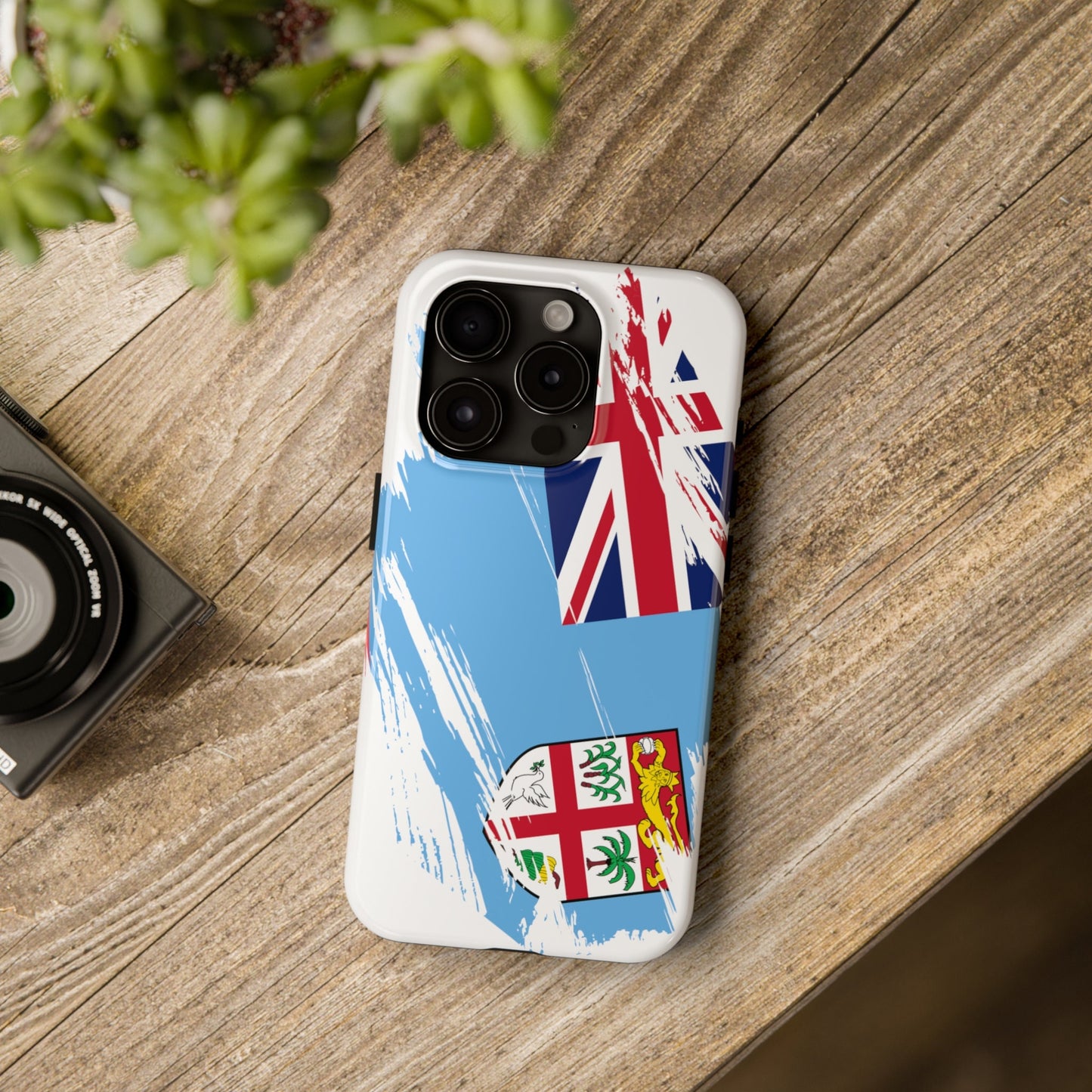 Fiji Flag iPhone Case iPhone 15 14 13 12 Mini 11 XR Xs X 8 7 SE iPhone Pro Max , Iphone cover, Iphone Tough Case