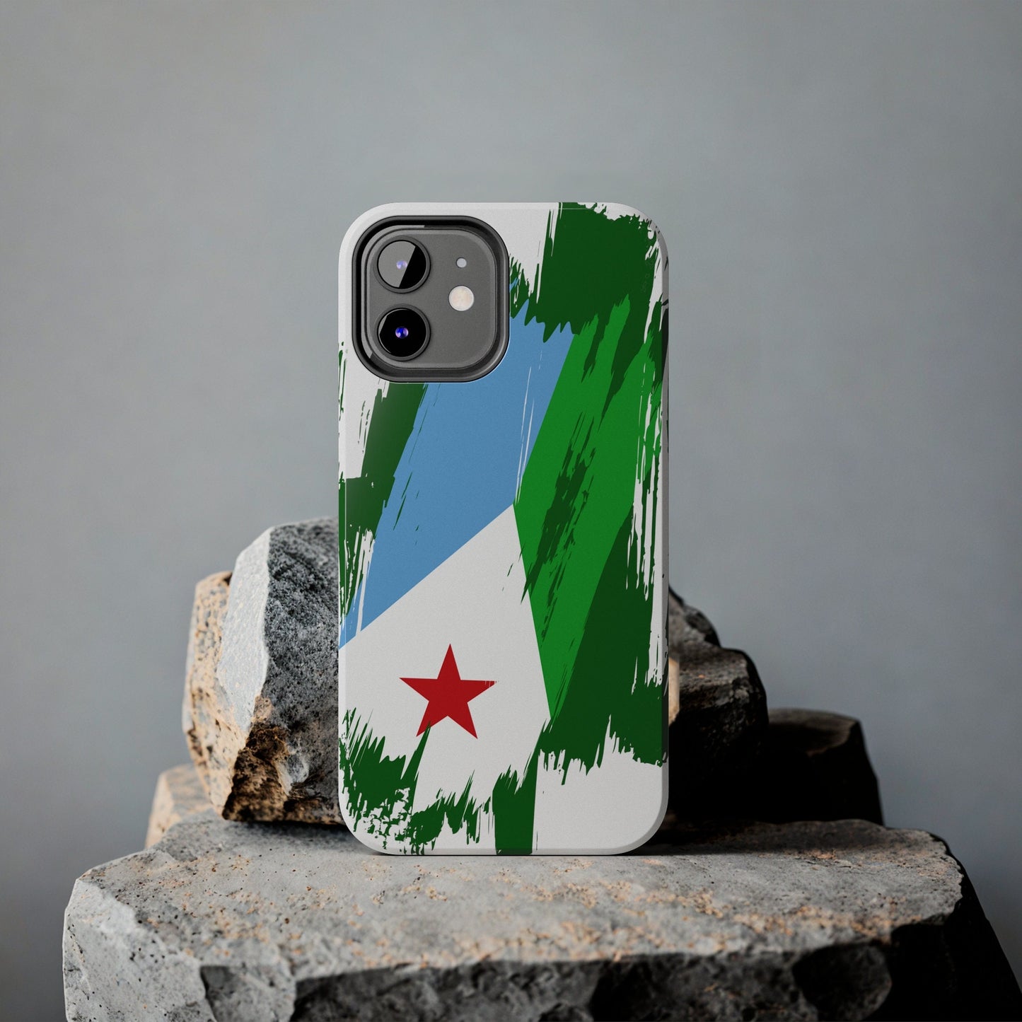 Djibouti Flag iPhone Case iPhone 15 14 13 12 Mini 11 XR Xs X 8 7 SE iPhone Pro Max , Iphone cover, Iphone Tough Case