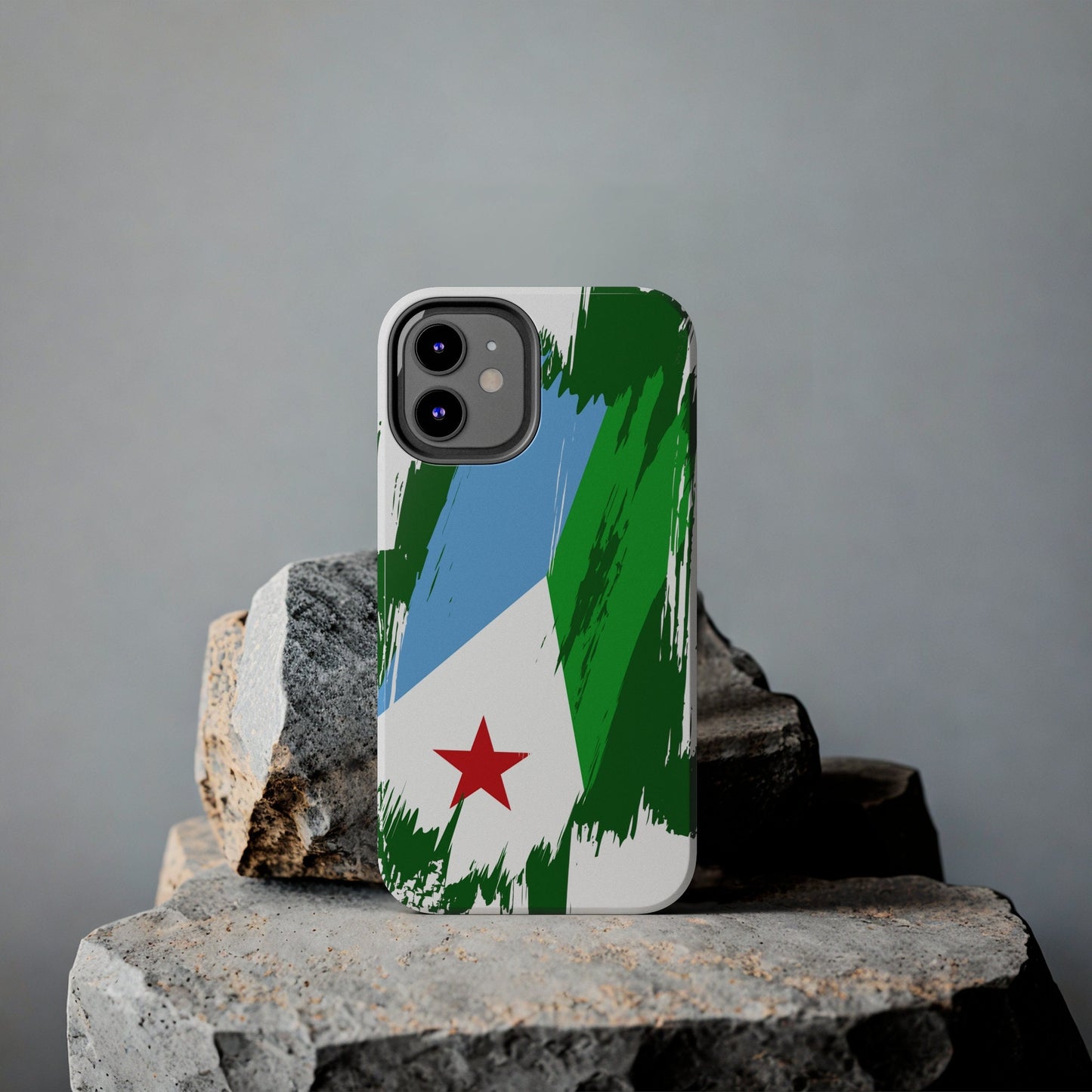 Djibouti Flag iPhone Case iPhone 15 14 13 12 Mini 11 XR Xs X 8 7 SE iPhone Pro Max , Iphone cover, Iphone Tough Case