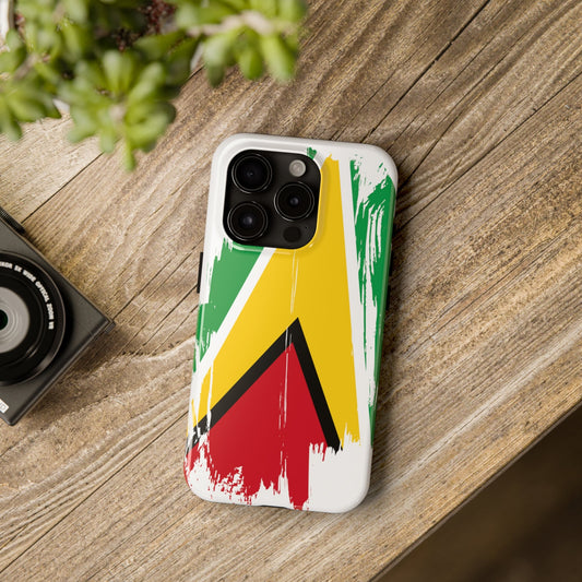 Guyana Flag iPhone Case iPhone 15 14 13 12 Mini 11 XR Xs X 8 7 SE iPhone Pro Max , Iphone cover, Iphone Tough Case