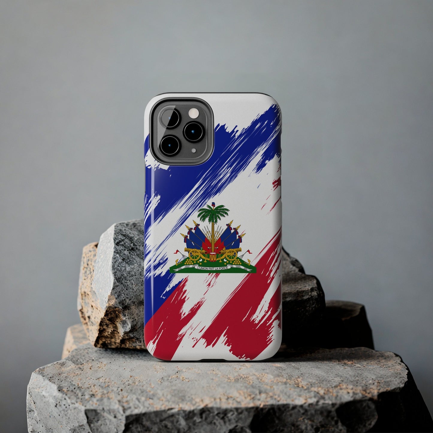 Haiti Flag iPhone Case iPhone 15 14 13 12 Mini 11 XR Xs X 8 7 SE iPhone Pro Max , Iphone cover, Iphone Tough Case