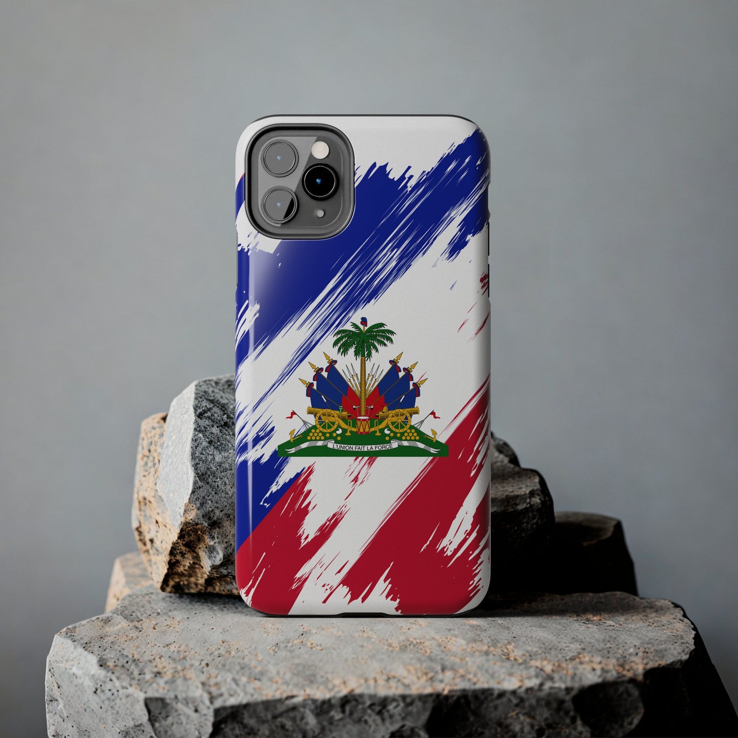 Haiti Flag iPhone Case iPhone 15 14 13 12 Mini 11 XR Xs X 8 7 SE iPhone Pro Max , Iphone cover, Iphone Tough Case