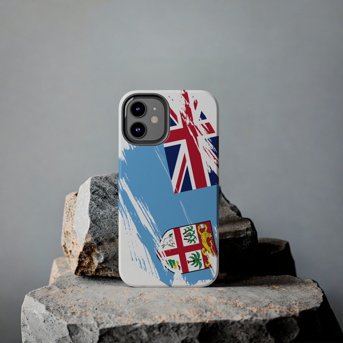 Fiji Flag iPhone Case iPhone 15 14 13 12 Mini 11 XR Xs X 8 7 SE iPhone Pro Max , Iphone cover, Iphone Tough Case