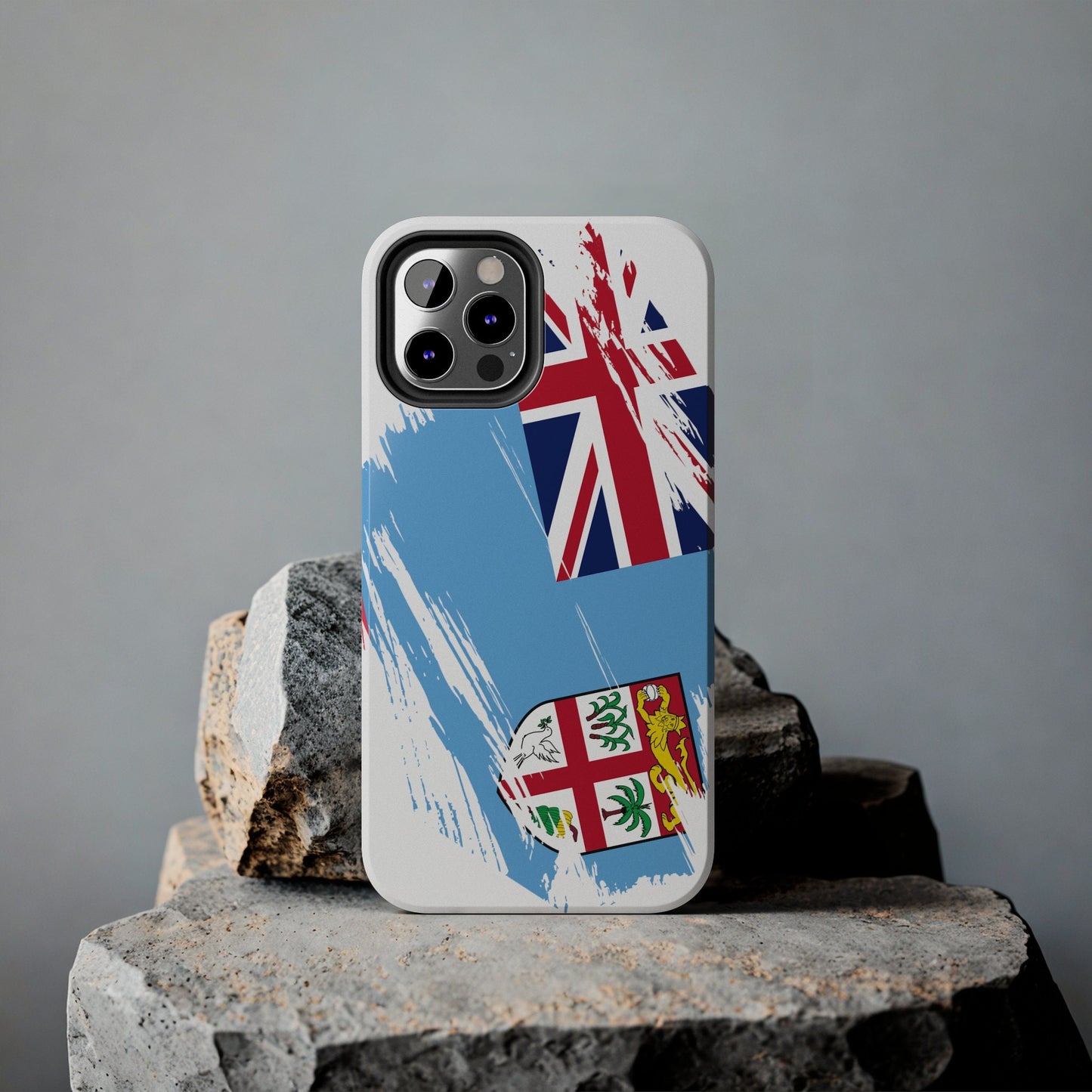 Fiji Flag iPhone Case iPhone 15 14 13 12 Mini 11 XR Xs X 8 7 SE iPhone Pro Max , Iphone cover, Iphone Tough Case