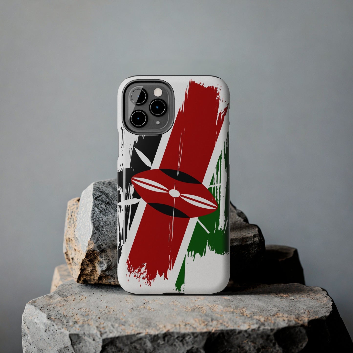 Kenya Flag iPhone Case iPhone 15 14 13 12 Mini 11 XR Xs X 8 7 SE iPhone Pro Max , Iphone cover, Iphone Tough Case