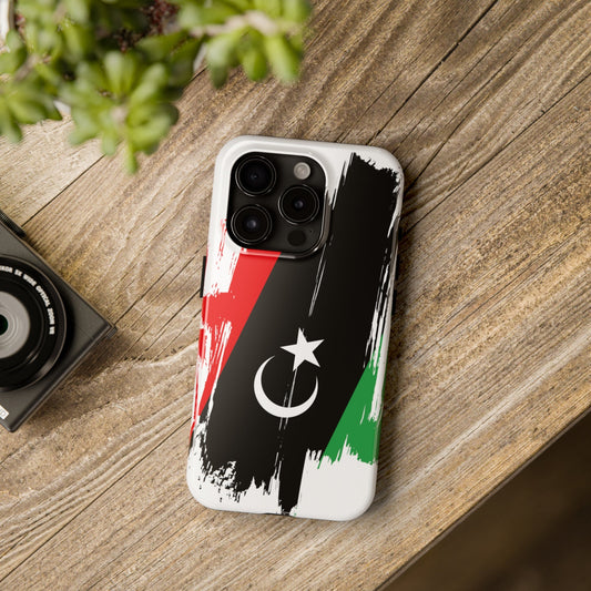 Libya Flag iPhone Case iPhone 15 14 13 12 Mini 11 XR Xs X 8 7 SE iPhone Pro Max , Iphone cover, Iphone Tough Case