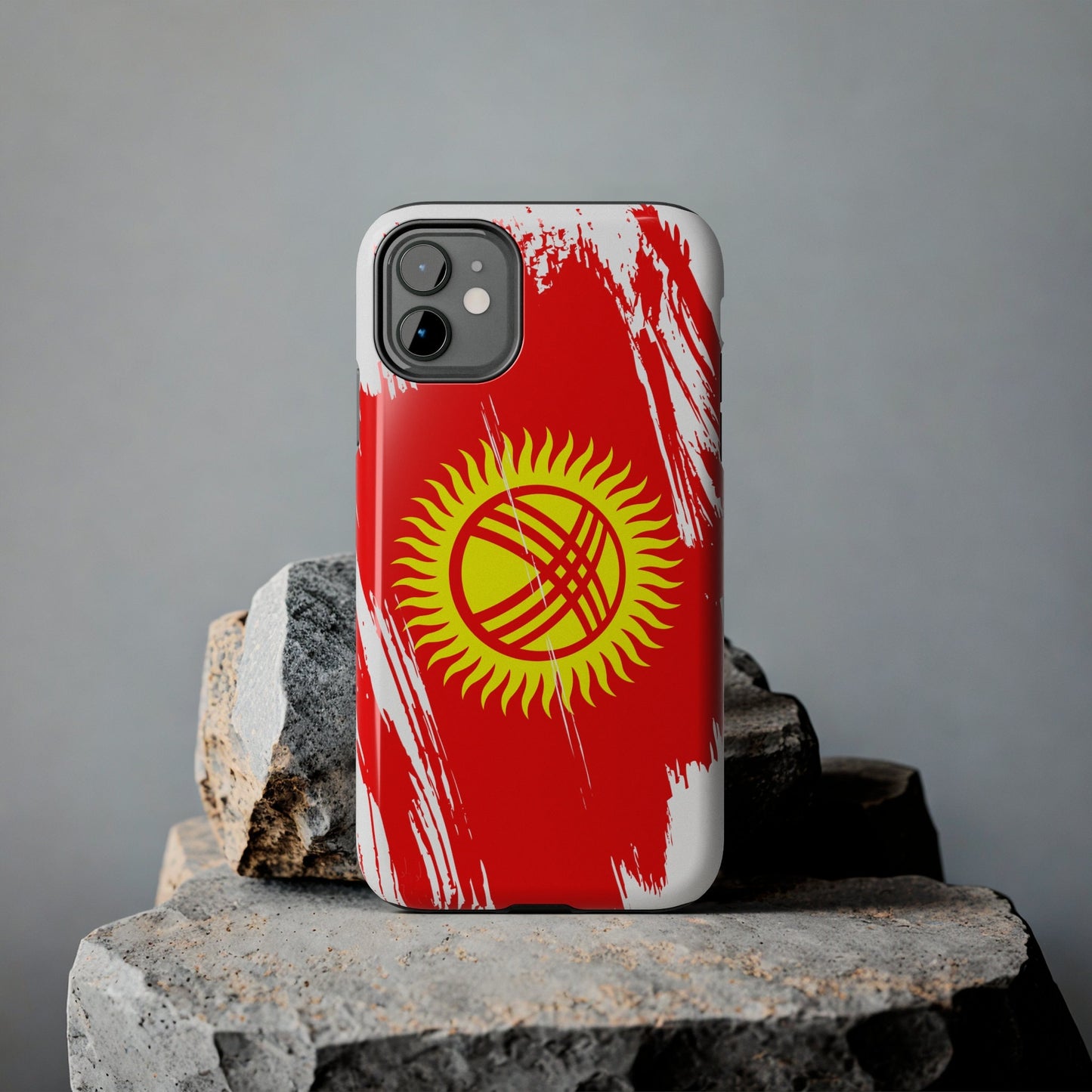 Kyrgyzstan Flag iPhone Case iPhone 15 14 13 12 Mini 11 XR Xs X 8 7 SE iPhone Pro Max , Iphone cover, Iphone Tough Case