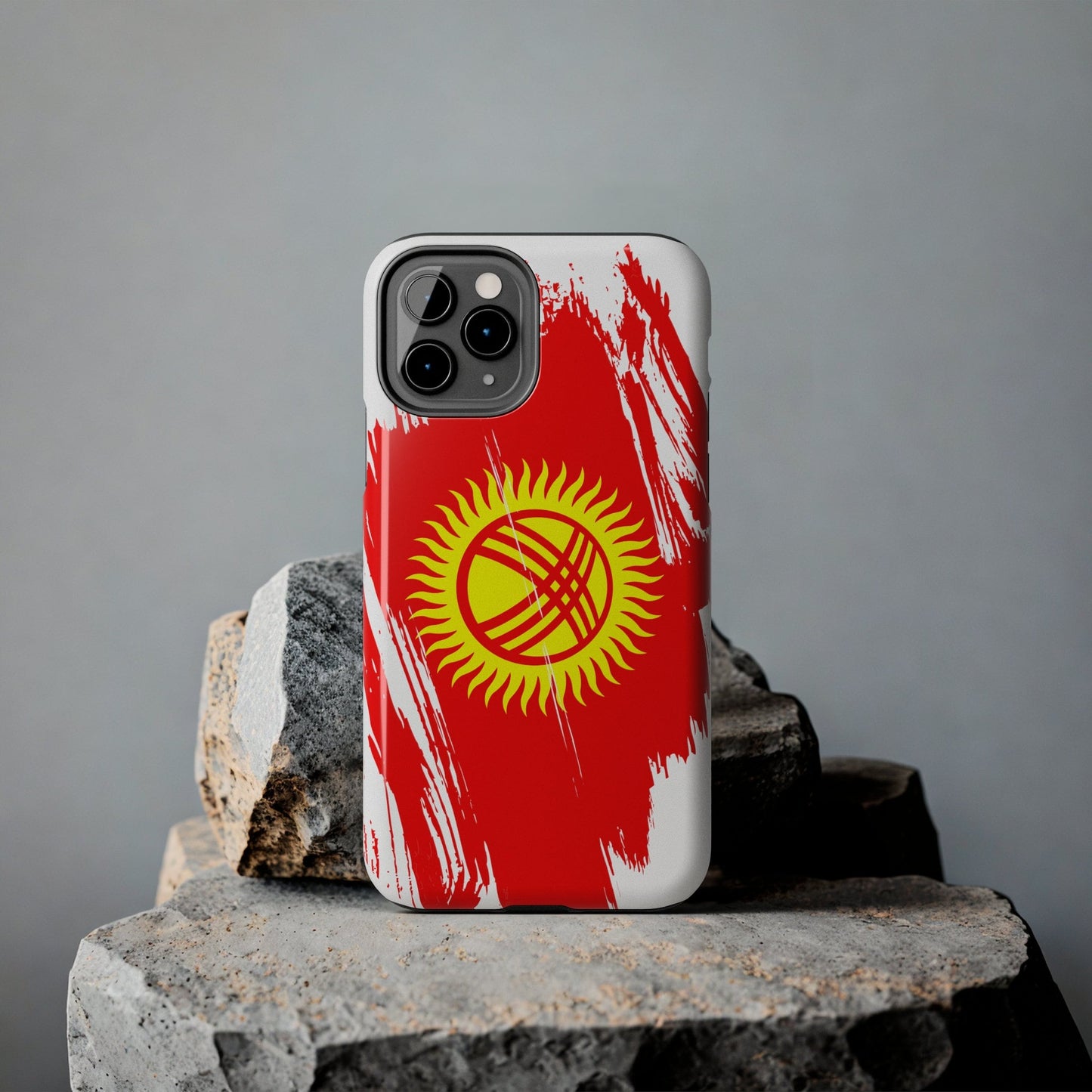 Kyrgyzstan Flag iPhone Case iPhone 15 14 13 12 Mini 11 XR Xs X 8 7 SE iPhone Pro Max , Iphone cover, Iphone Tough Case