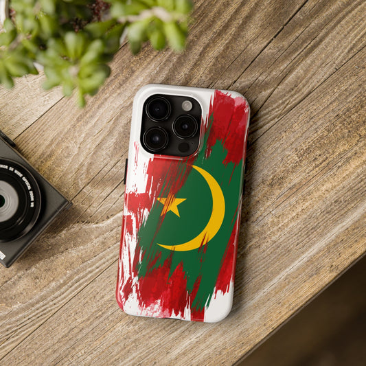 Mauritania Flag iPhone Case iPhone 15 14 13 12 Mini 11 XR Xs X 8 7 SE iPhone Pro Max , Iphone cover, Iphone Tough Case