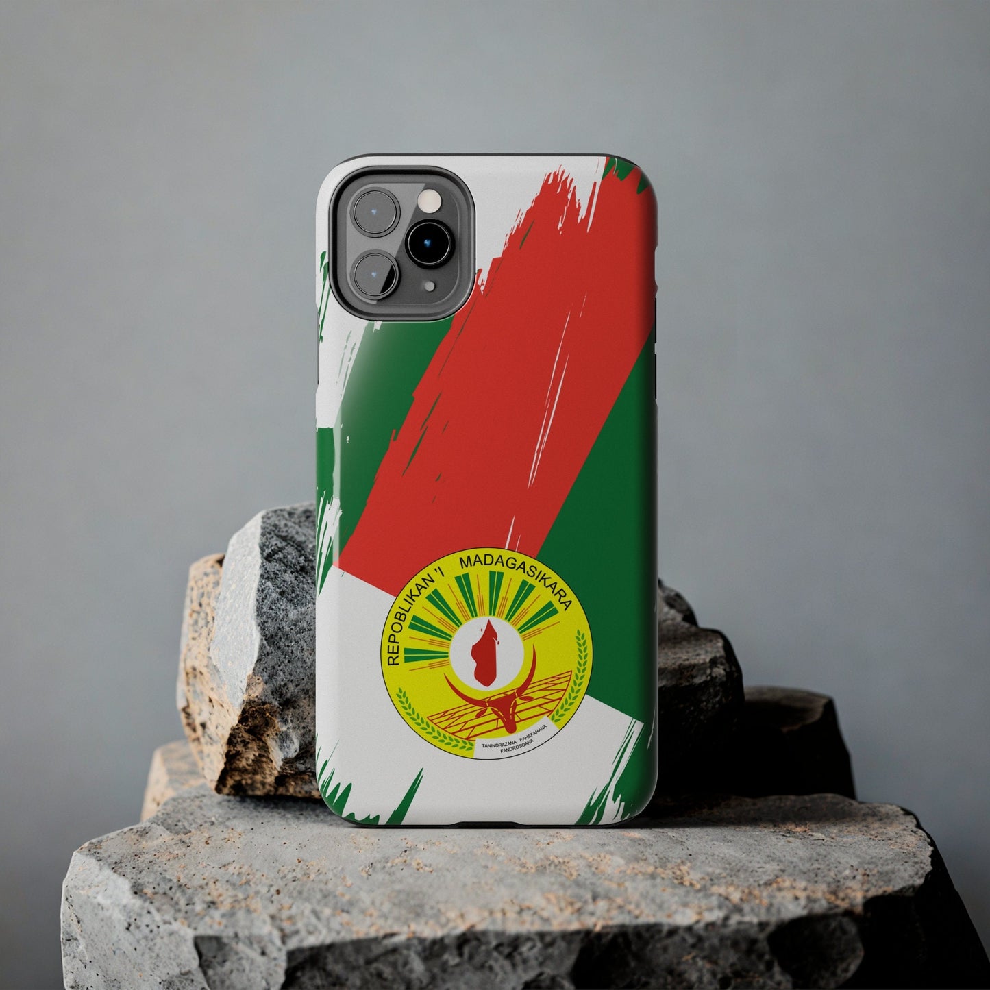 Madagascar Flag iPhone Case iPhone 15 14 13 12 Mini 11 XR Xs X 8 7 SE iPhone Pro Max , Iphone cover, Iphone Tough Case