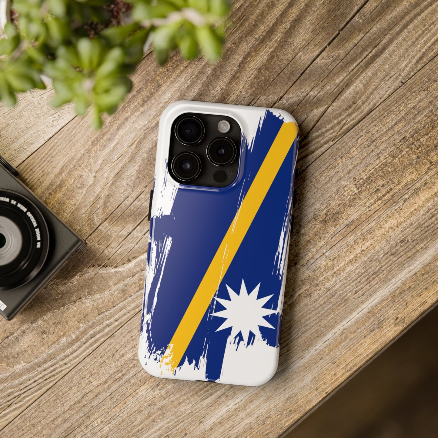 Nauru Flag iPhone Case iPhone 15 14 13 12 Mini 11 XR Xs X 8 7 SE iPhone Pro Max , Iphone cover, Iphone Tough Case