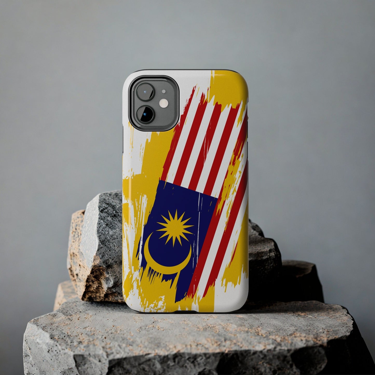 Malaysia Flag iPhone Case iPhone 15 14 13 12 Mini 11 XR Xs X 8 7 SE iPhone Pro Max , Iphone cover, Iphone Tough Case