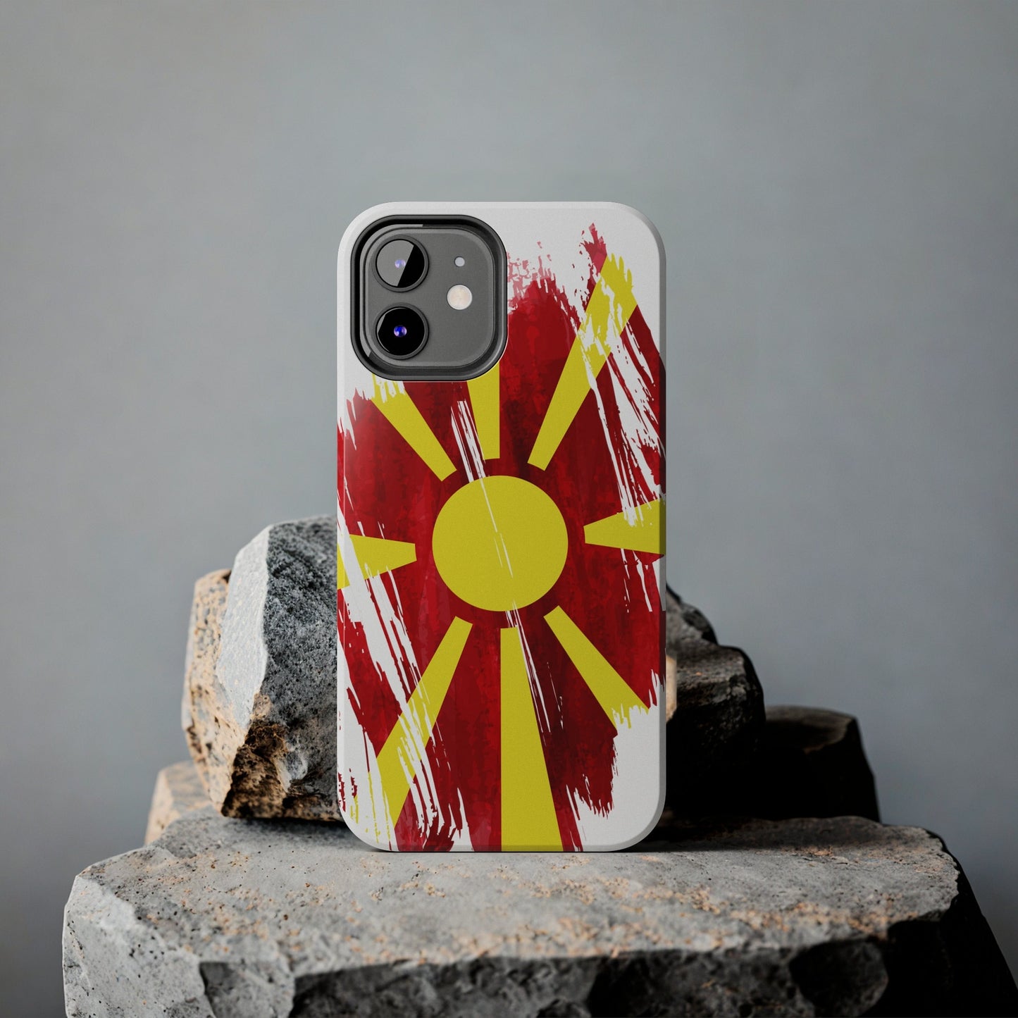 North Macedonia  Flag iPhone Case iPhone 15 14 13 12 Mini 11 XR Xs X 8 7 SE iPhone Pro Max , Iphone cover, Iphone Tough Case