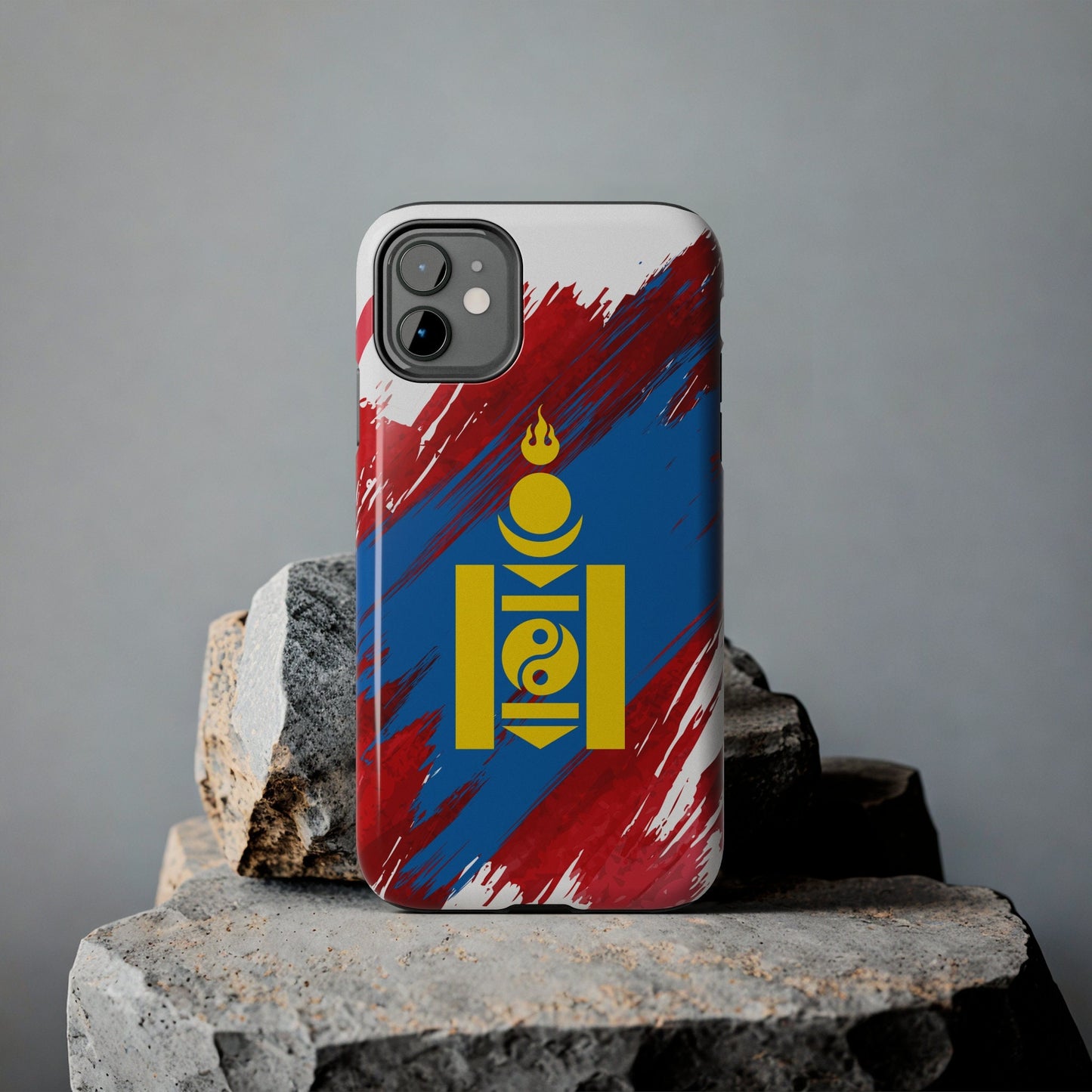 Mongolia Flag iPhone Case iPhone 15 14 13 12 Mini 11 XR Xs X 8 7 SE iPhone Pro Max , Iphone cover, Iphone Tough Case