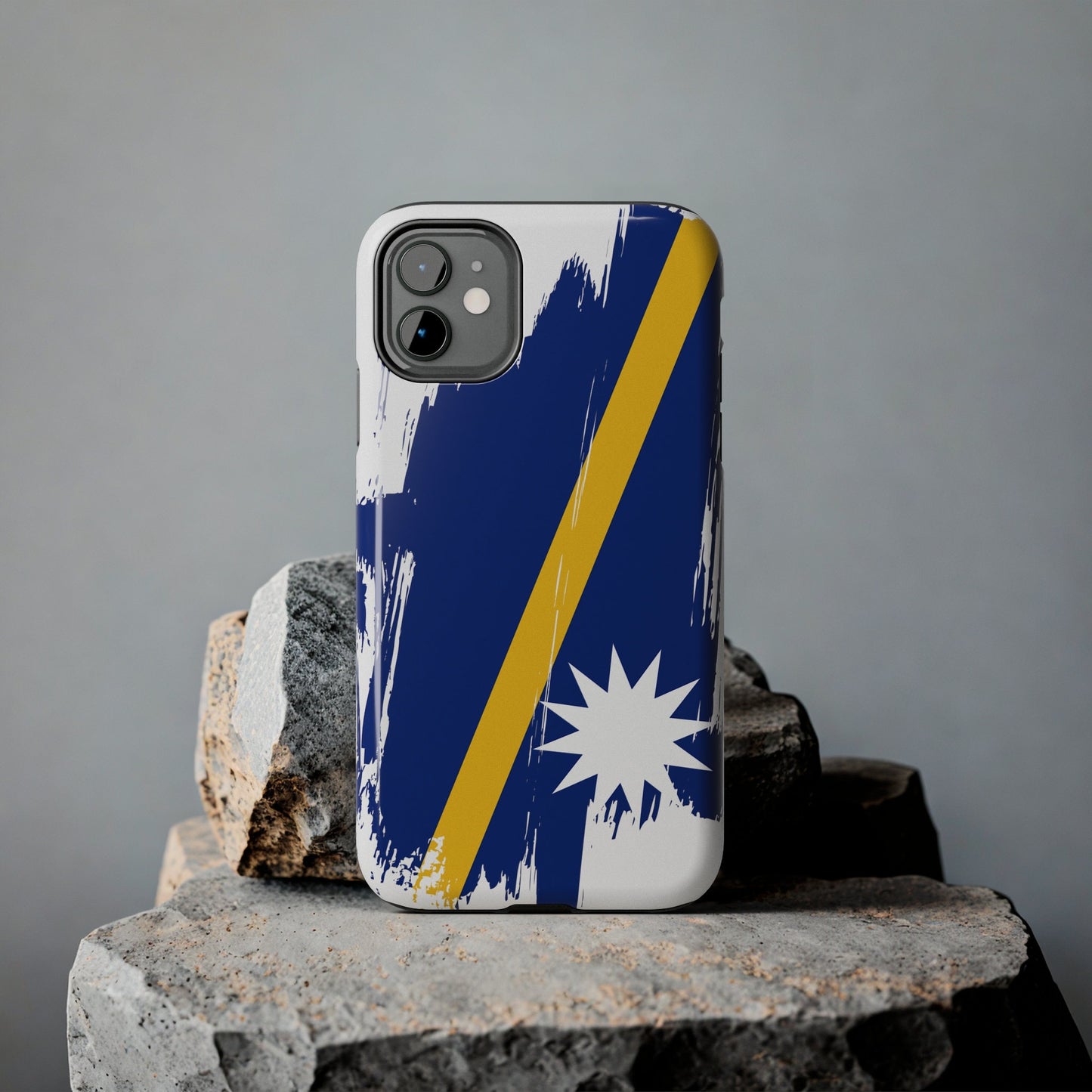 Nauru Flag iPhone Case iPhone 15 14 13 12 Mini 11 XR Xs X 8 7 SE iPhone Pro Max , Iphone cover, Iphone Tough Case