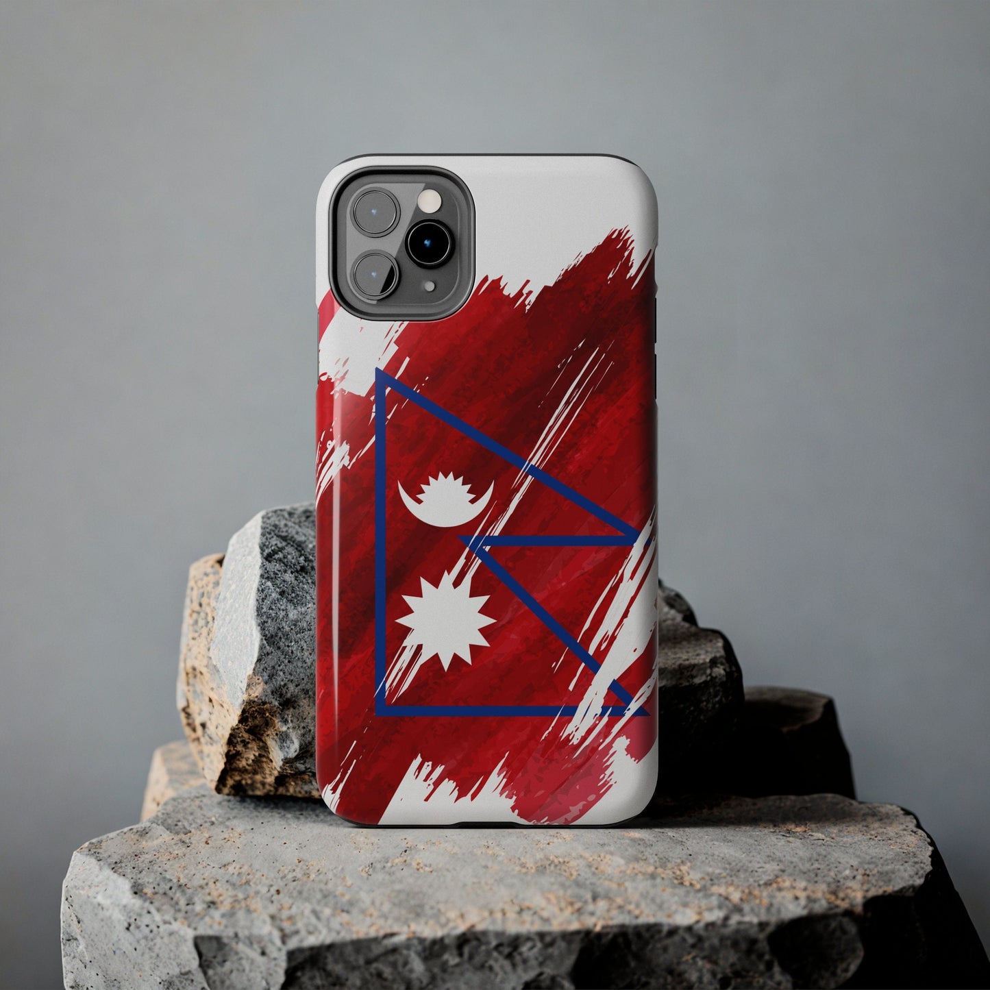 Nepal Flag iPhone Case iPhone 15 14 13 12 Mini 11 XR Xs X 8 7 SE iPhone Pro Max , Iphone cover, Iphone Tough Case