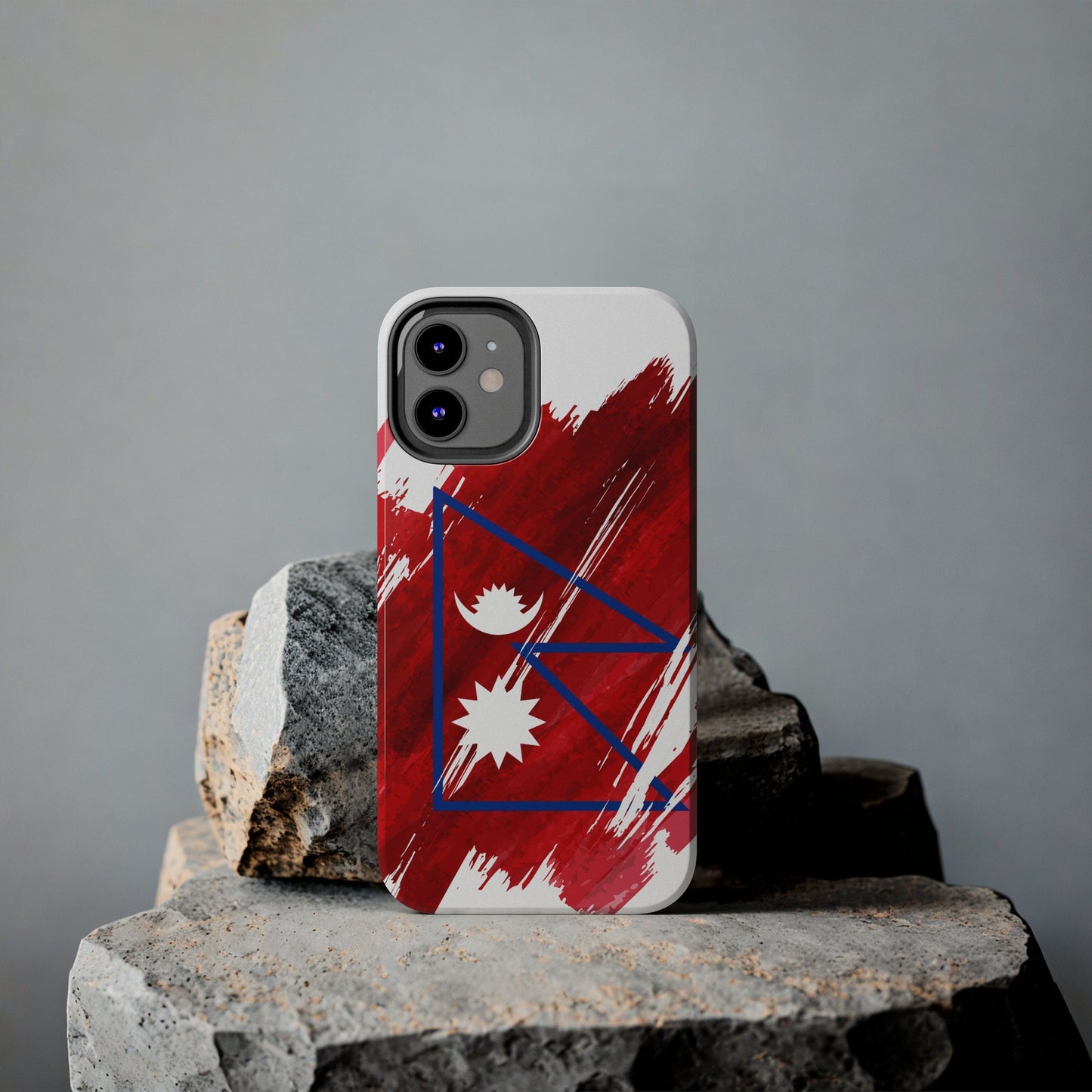 Nepal Flag iPhone Case iPhone 15 14 13 12 Mini 11 XR Xs X 8 7 SE iPhone Pro Max , Iphone cover, Iphone Tough Case