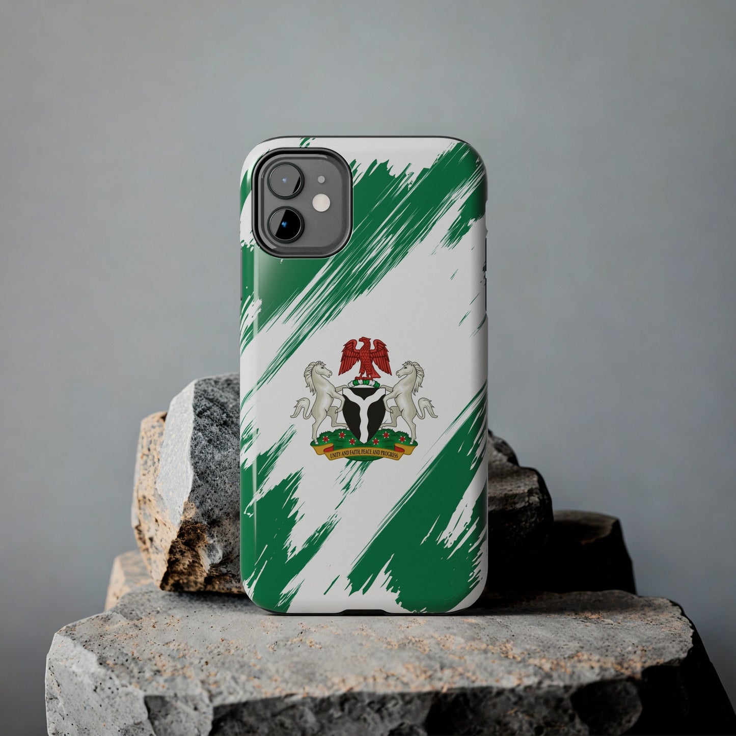 Nigeria Flag iPhone Case iPhone 15 14 13 12 Mini 11 XR Xs X 8 7 SE iPhone Pro Max , Iphone cover, Iphone Tough Case