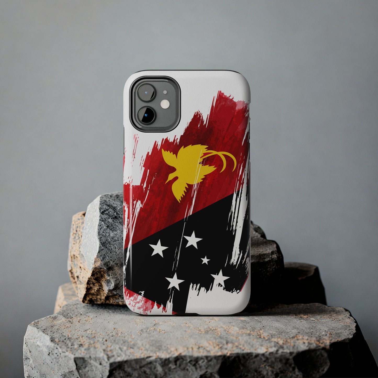 Papua New Guinea Flag iPhone Case iPhone 15 14 13 12 Mini 11 XR Xs X 8 7 SE iPhone Pro Max , Iphone cover, Iphone Tough Case