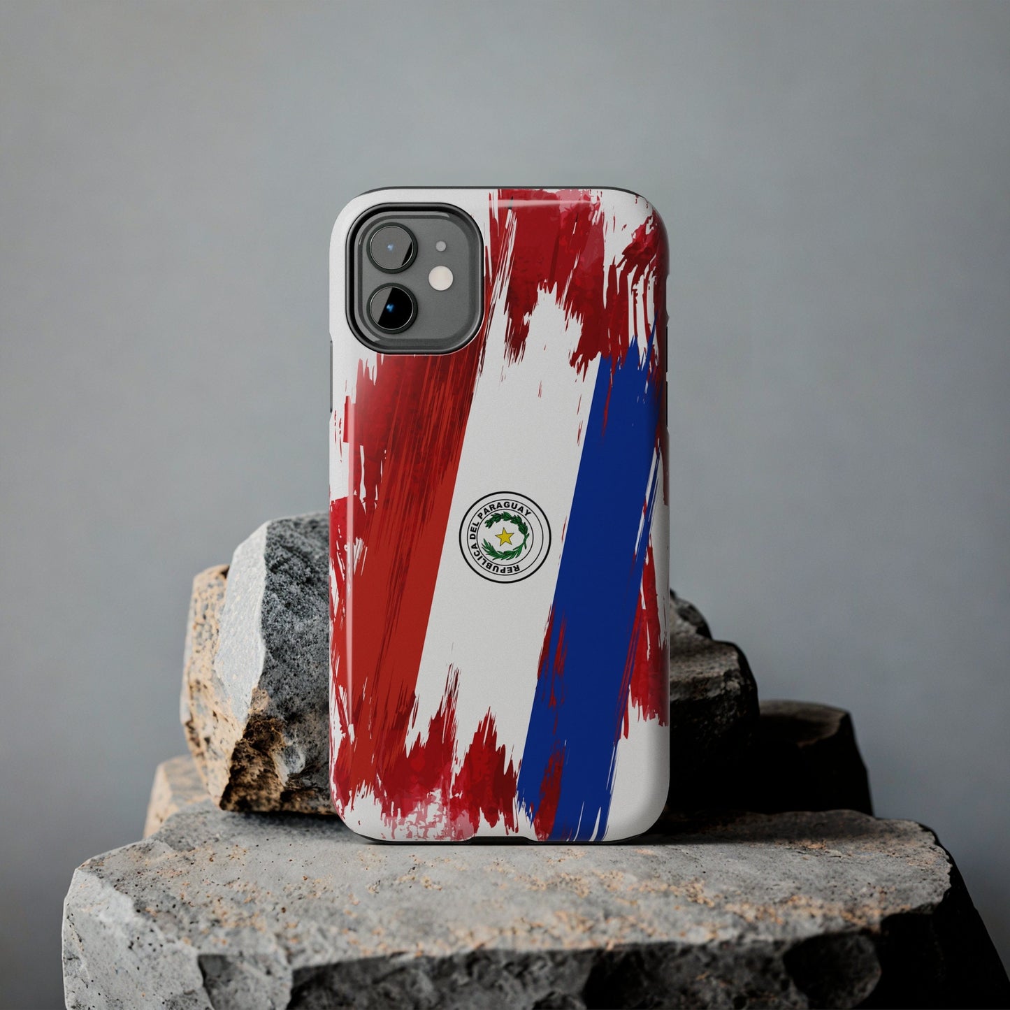 Paraguay Flag iPhone Case iPhone 15 14 13 12 Mini 11 XR Xs X 8 7 SE iPhone Pro Max , Iphone cover, Iphone Tough Case