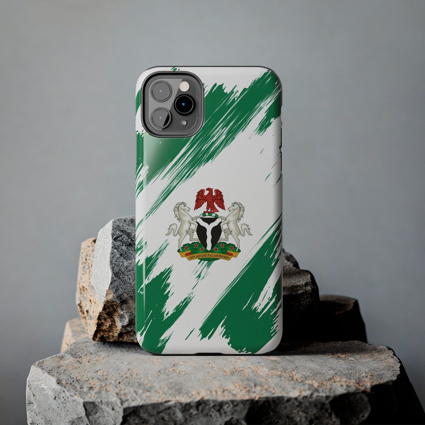 Nigeria Flag iPhone Case iPhone 15 14 13 12 Mini 11 XR Xs X 8 7 SE iPhone Pro Max , Iphone cover, Iphone Tough Case