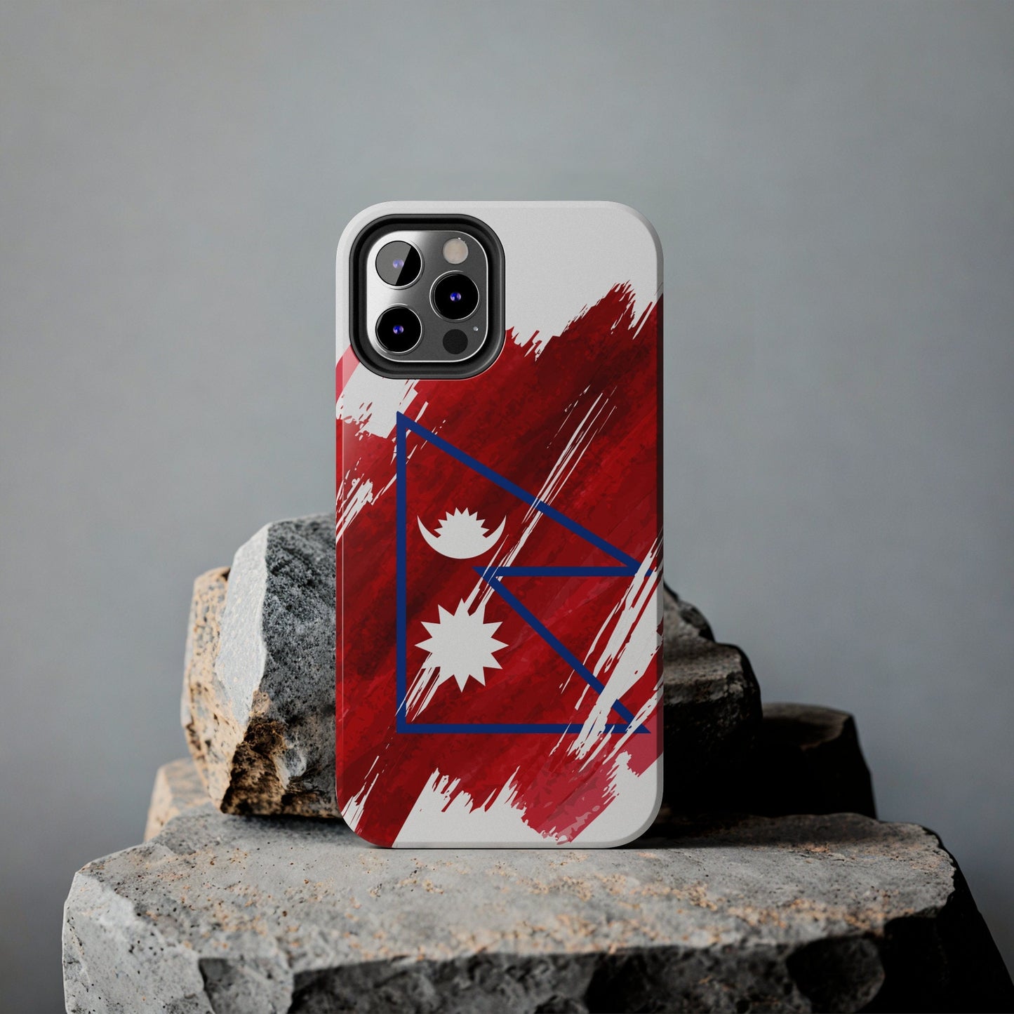 Nepal Flag iPhone Case iPhone 15 14 13 12 Mini 11 XR Xs X 8 7 SE iPhone Pro Max , Iphone cover, Iphone Tough Case