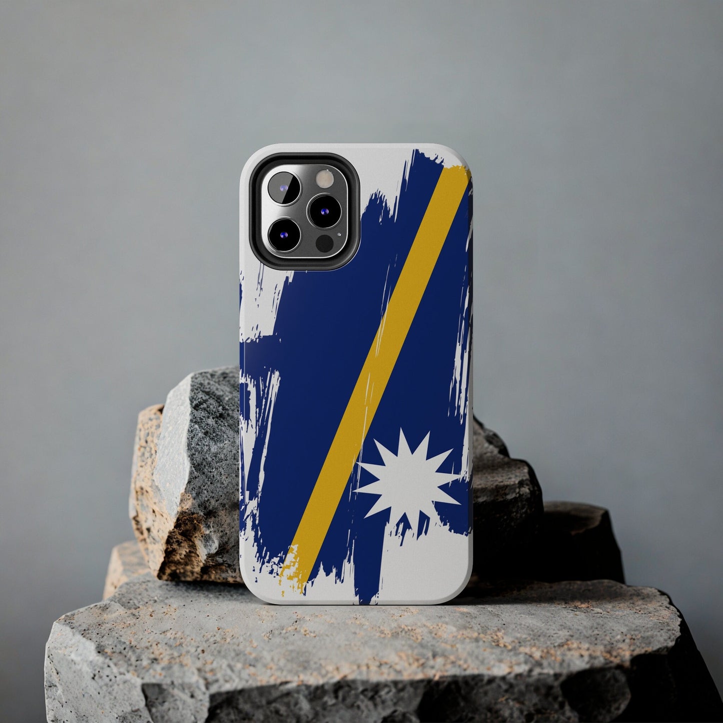 Nauru Flag iPhone Case iPhone 15 14 13 12 Mini 11 XR Xs X 8 7 SE iPhone Pro Max , Iphone cover, Iphone Tough Case