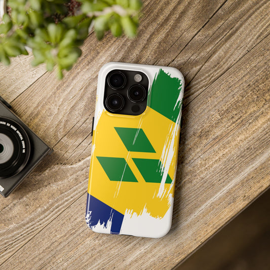 Saint Vincent and the Grenadines Flag iPhone Case iPhone 15 14 13 12 Mini 11 XR Xs X 8 7 SE iPhone Pro Max , Iphone cover, Iphone Tough Case