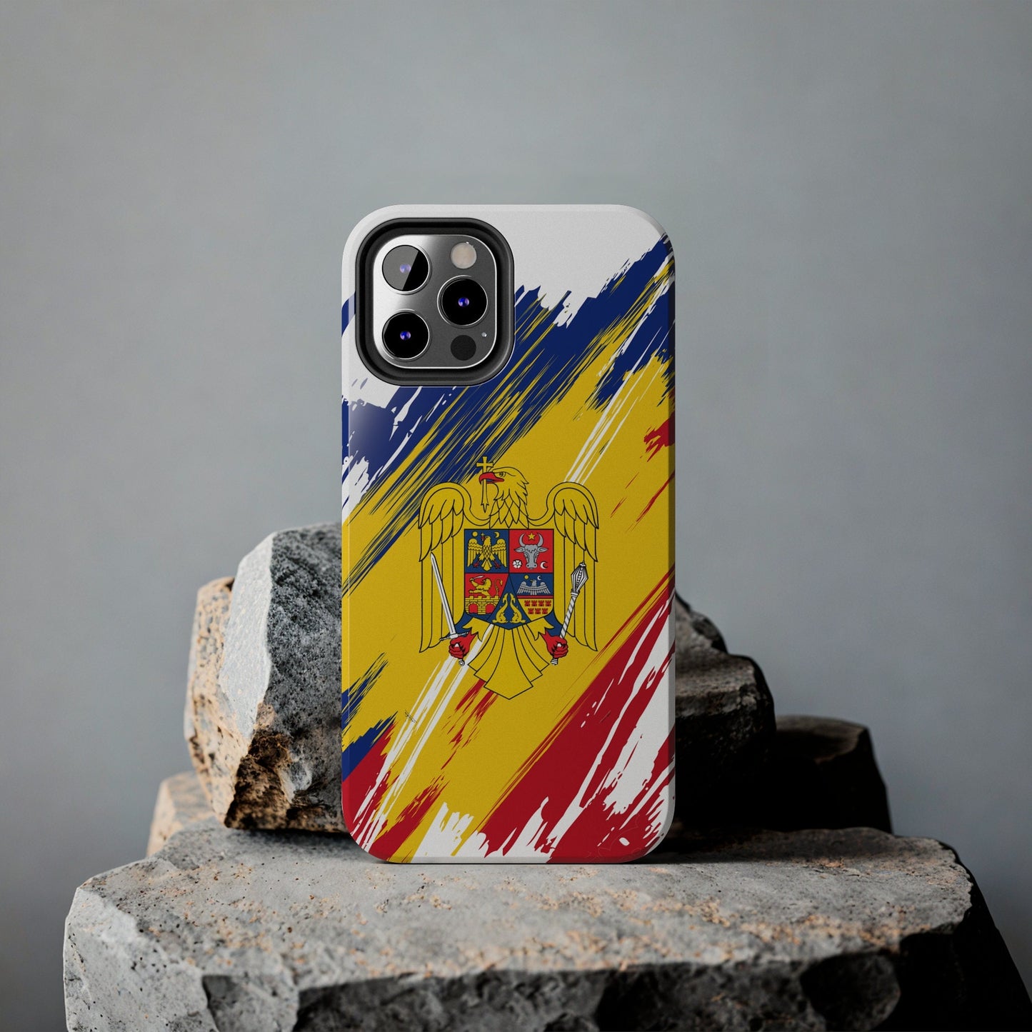 Romania Flag iPhone Case iPhone 15 14 13 12 Mini 11 XR Xs X 8 7 SE iPhone Pro Max , Iphone cover, Iphone Tough Case