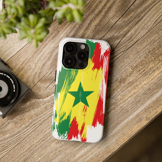 Senegal Flag iPhone Case iPhone 15 14 13 12 Mini 11 XR Xs X 8 7 SE iPhone Pro Max , Iphone cover, Iphone Tough Case