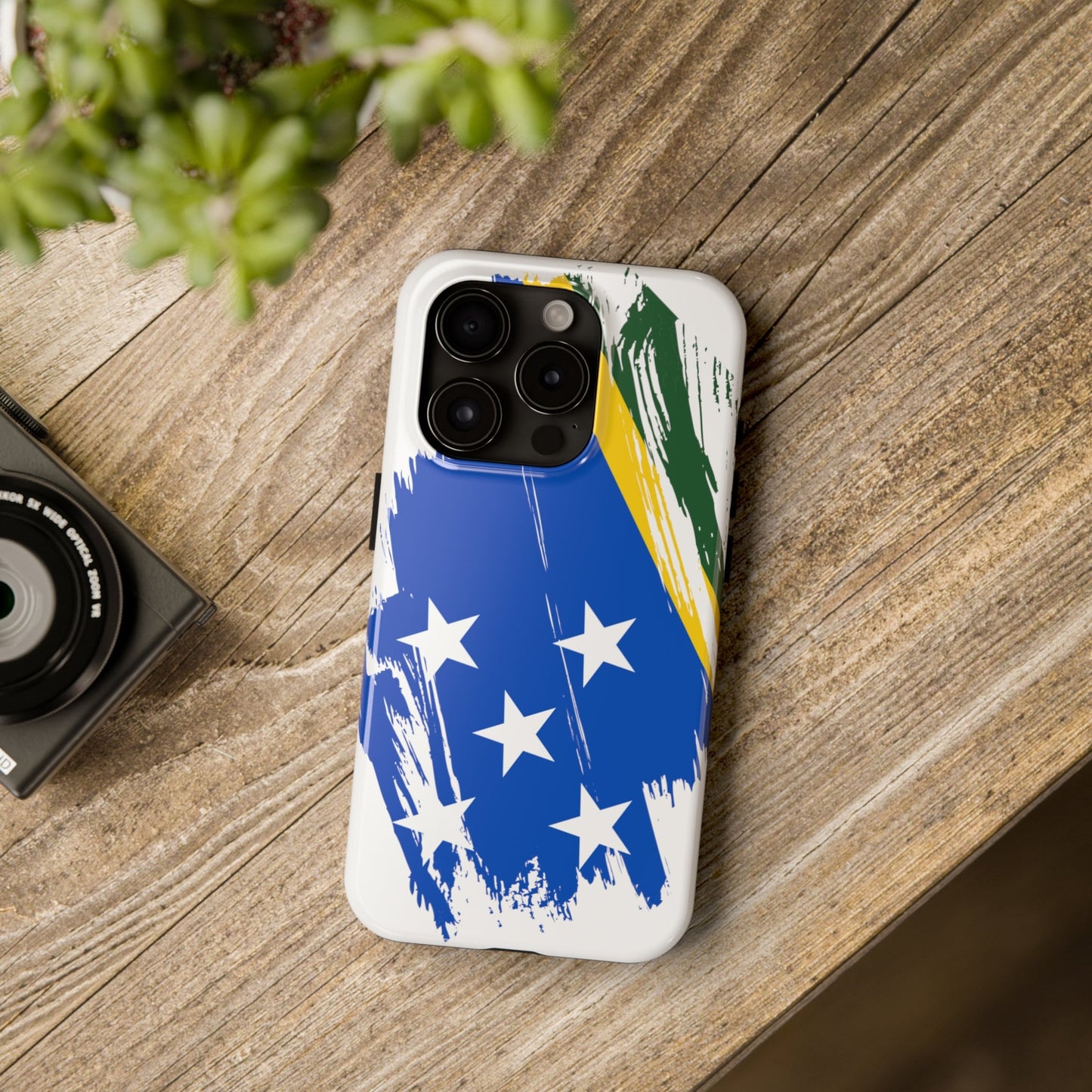 Solomon Islands Flag iPhone Case iPhone 15 14 13 12 Mini 11 XR Xs X 8 7 SE iPhone Pro Max , Iphone cover, Iphone Tough Case