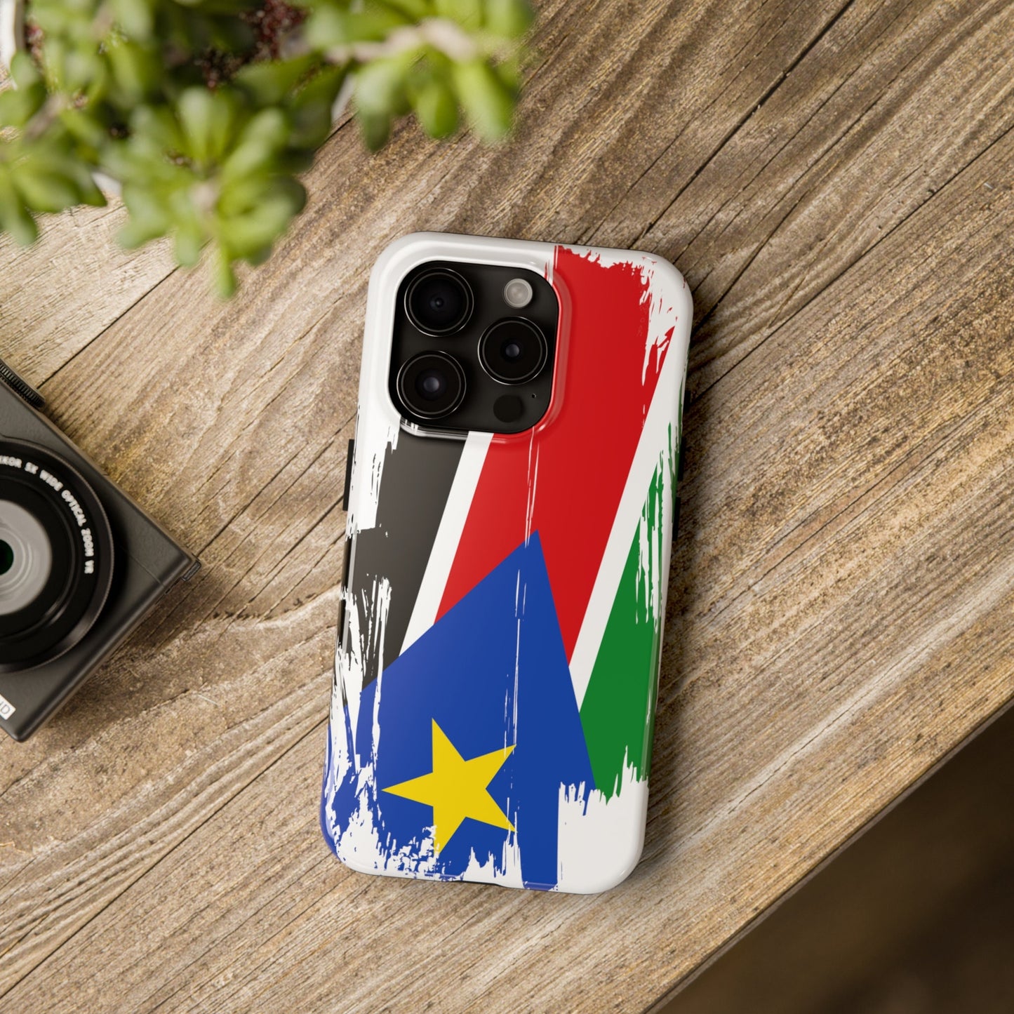 South Sudan Flag iPhone Case iPhone 15 14 13 12 Mini 11 XR Xs X 8 7 SE iPhone Pro Max , Iphone cover, Iphone Tough Case