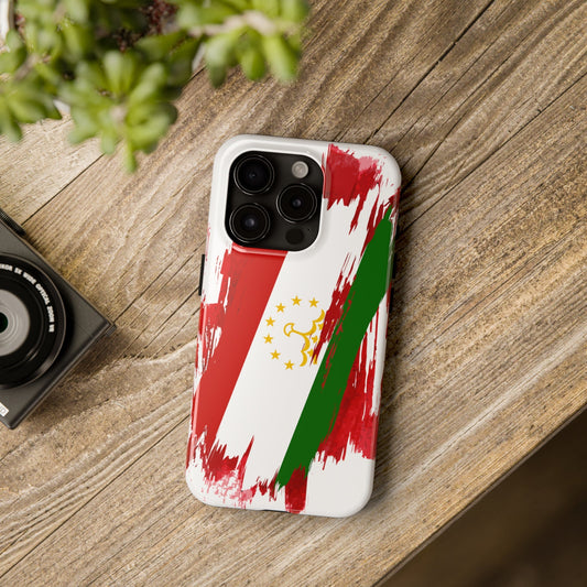 Tajikistan Flag iPhone Case iPhone 15 14 13 12 Mini 11 XR Xs X 8 7 SE iPhone Pro Max , Iphone cover, Iphone Tough Case