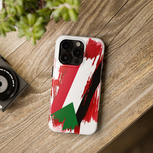 Sudan Flag iPhone Case iPhone 15 14 13 12 Mini 11 XR Xs X 8 7 SE iPhone Pro Max , Iphone cover, Iphone Tough Case