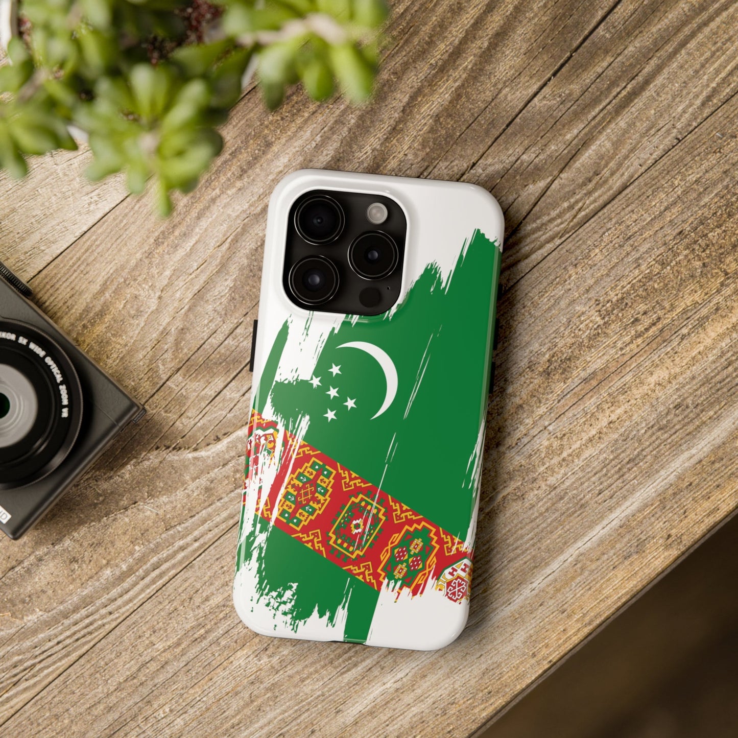 Turkmenistan Flag iPhone Case iPhone 15 14 13 12 Mini 11 XR Xs X 8 7 SE iPhone Pro Max , Iphone cover, Iphone Tough Case