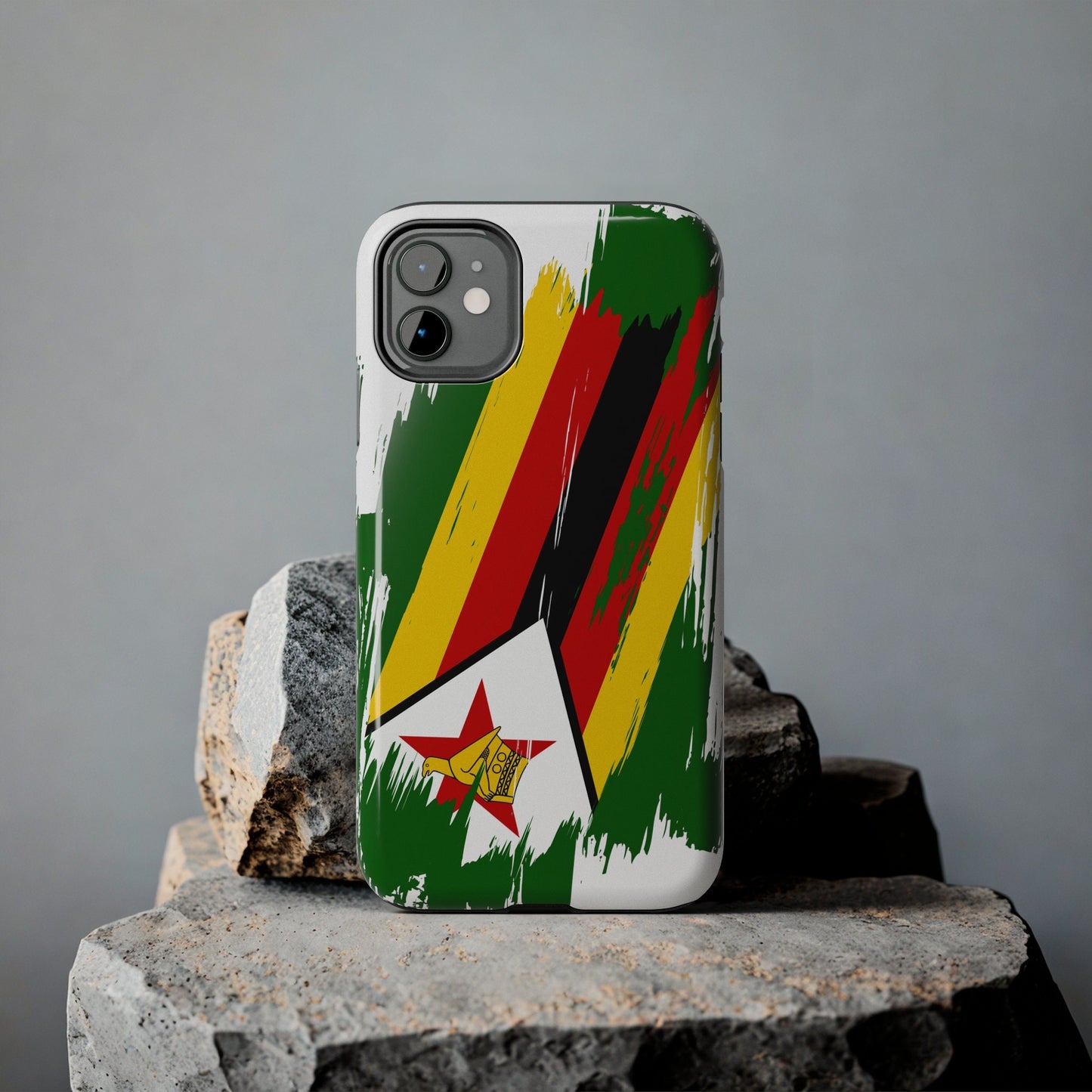 Zimbabwe Flag iPhone Case iPhone 15 14 13 12 Mini 11 XR Xs X 8 7 SE iPhone Pro Max , Iphone cover, Iphone Tough Case