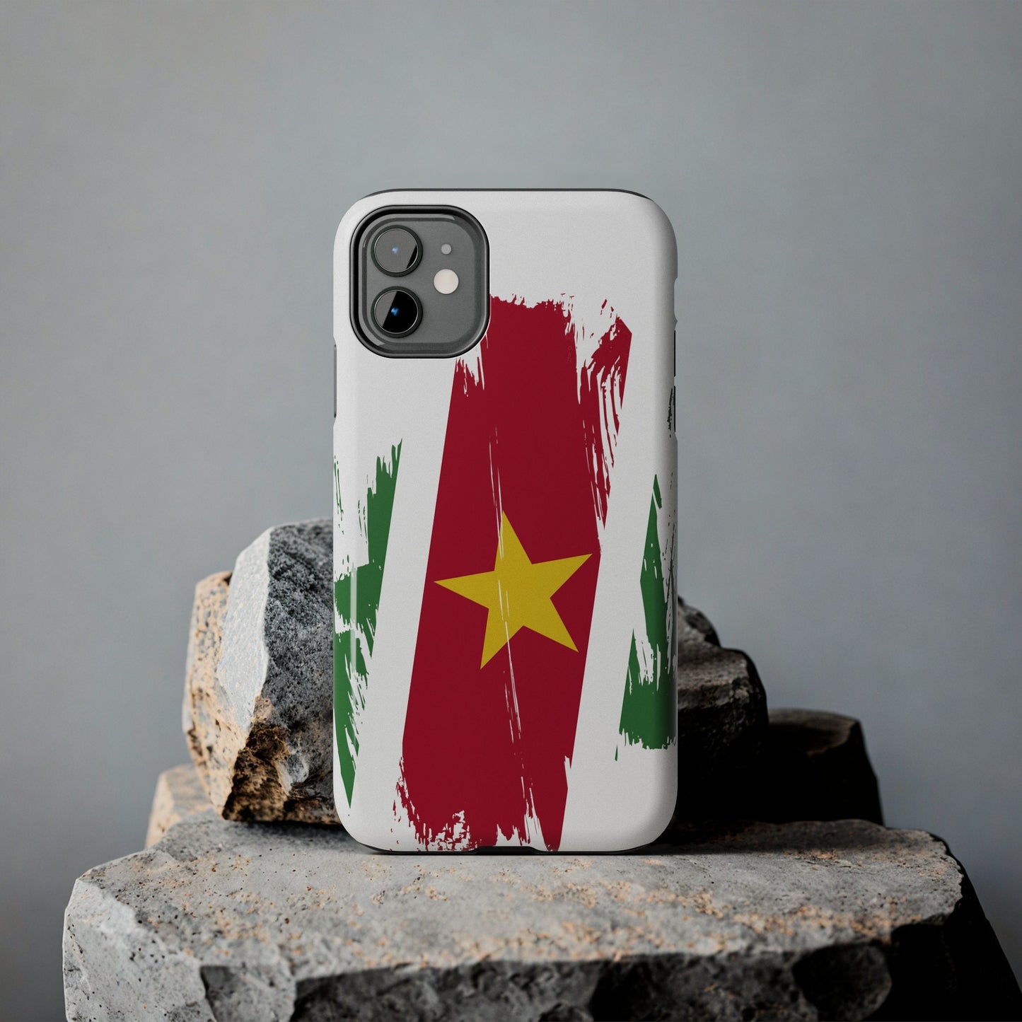 Suriname Flag iPhone Case iPhone 15 14 13 12 Mini 11 XR Xs X 8 7 SE iPhone Pro Max , Iphone cover, Iphone Tough Case