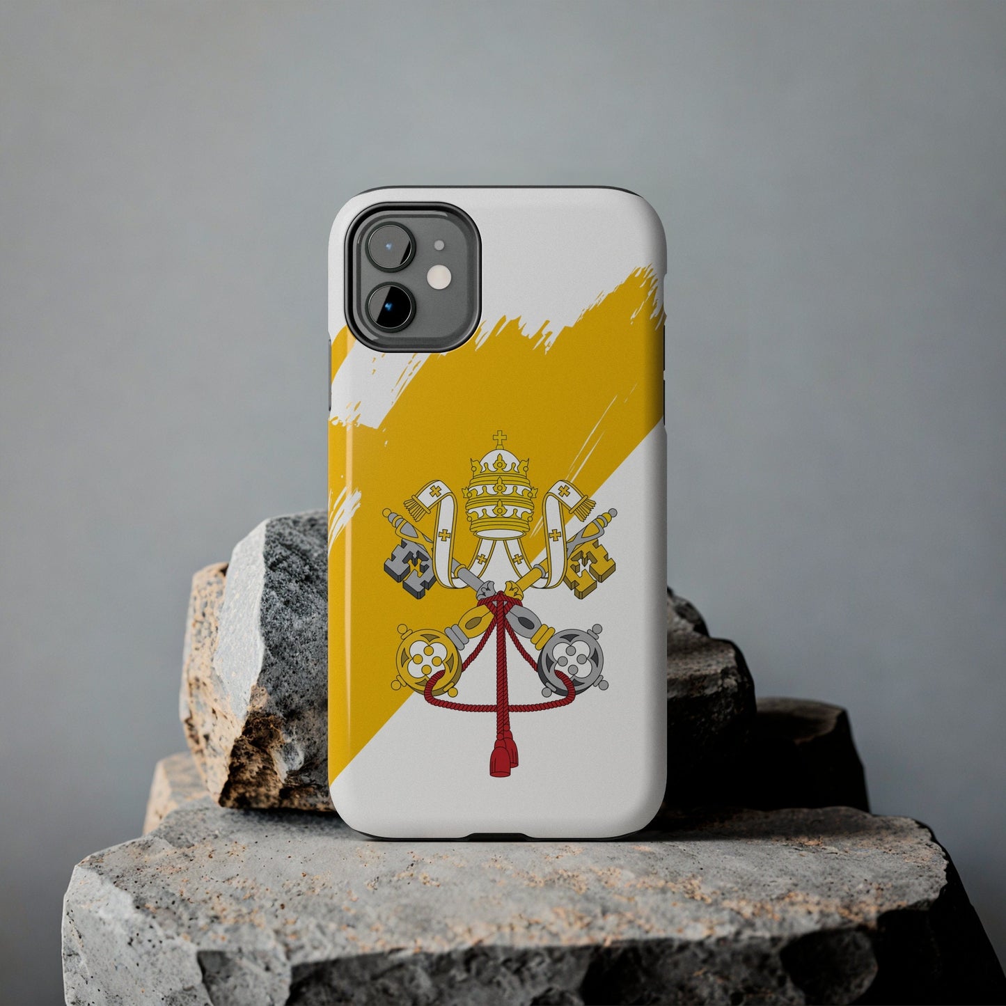 Vatican  Flag iPhone Case iPhone 15 14 13 12 Mini 11 XR Xs X 8 7 SE iPhone Pro Max , Iphone cover, Iphone Tough Case