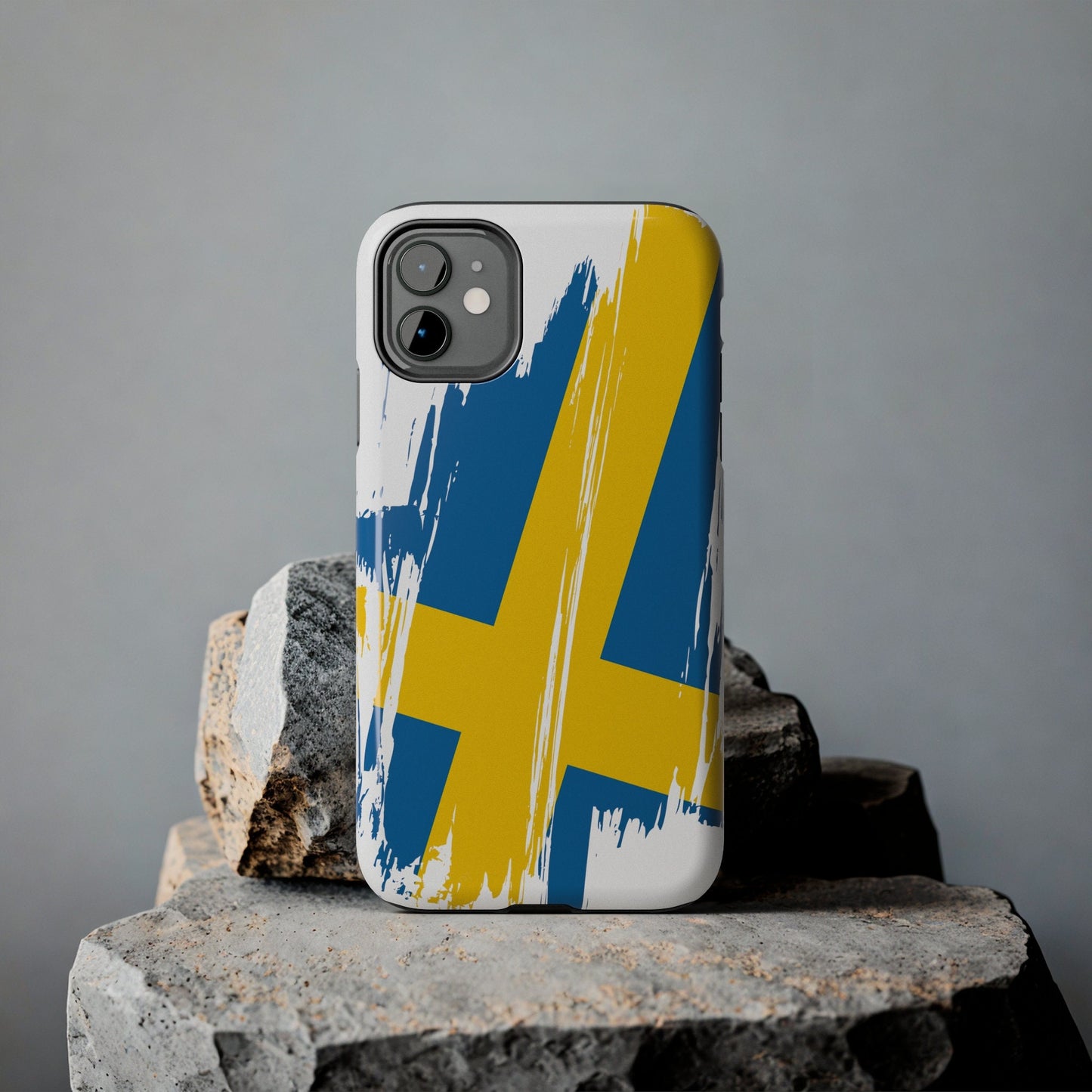 Sweden Flag iPhone Case iPhone 15 14 13 12 Mini 11 XR Xs X 8 7 SE iPhone Pro Max , Iphone cover, Iphone Tough Case