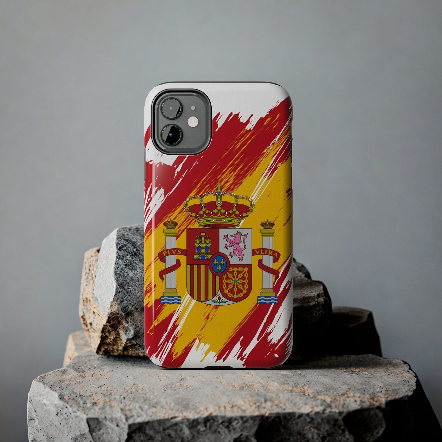 Spain Flag iPhone Case iPhone 15 14 13 12 Mini 11 XR Xs X 8 7 SE iPhone Pro Max , Iphone cover, Iphone Tough Case