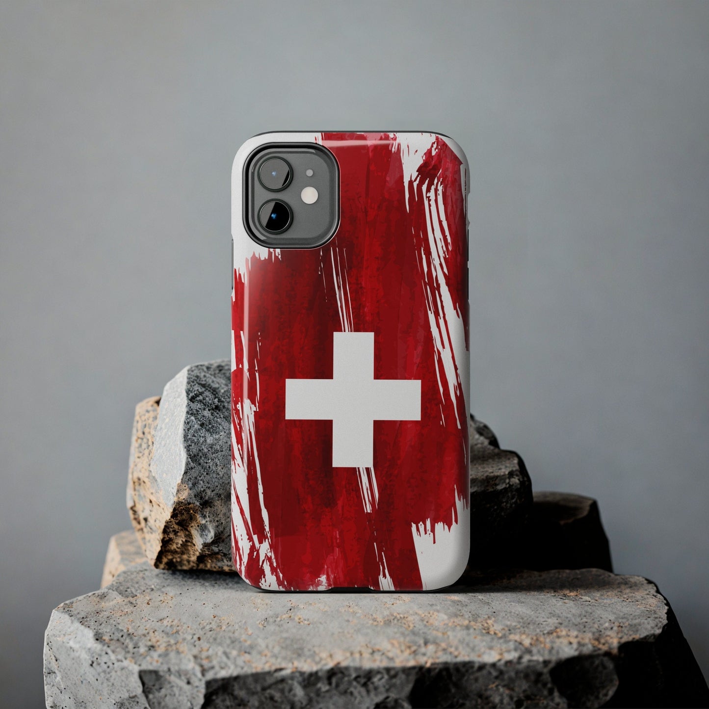 Switzerland Flag iPhone Case iPhone 15 14 13 12 Mini 11 XR Xs X 8 7 SE iPhone Pro Max , Iphone cover, Iphone Tough Case