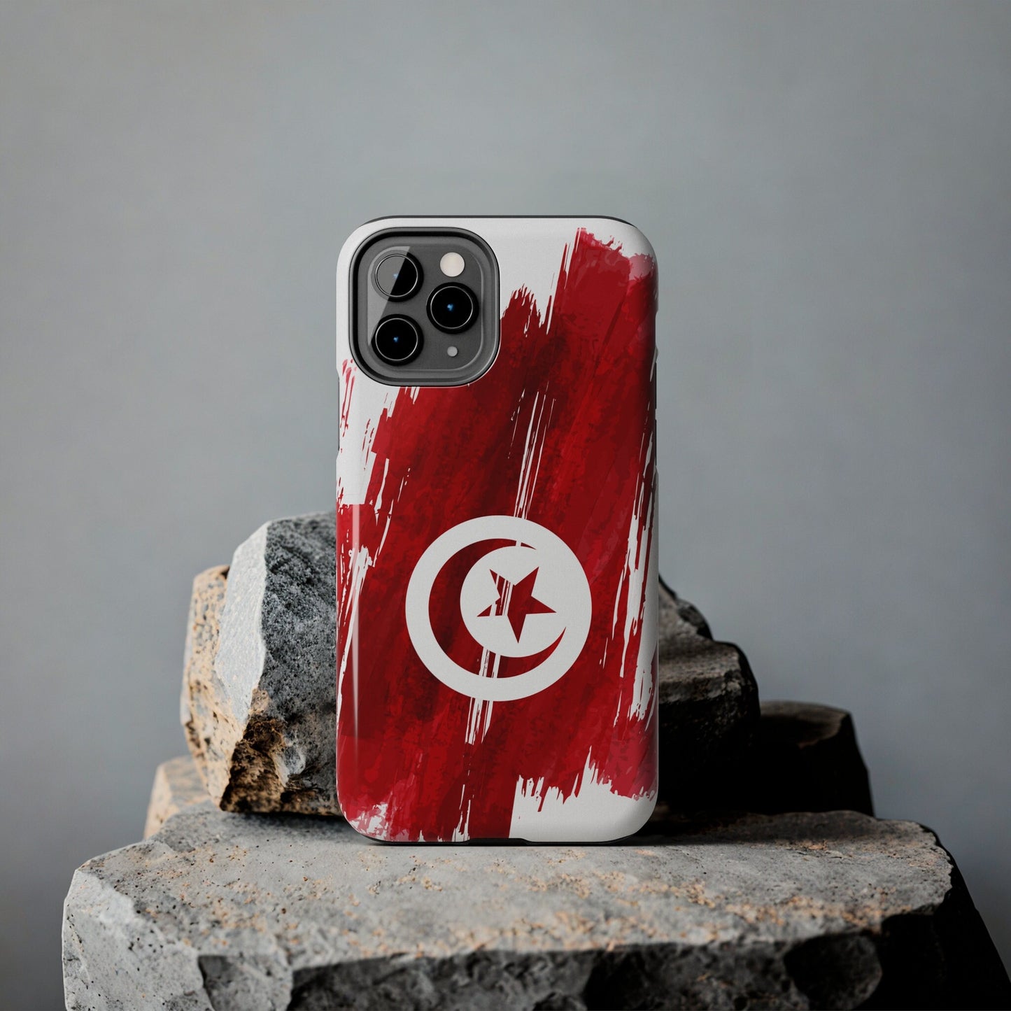 Tunisia Flag iPhone Case iPhone 15 14 13 12 Mini 11 XR Xs X 8 7 SE iPhone Pro Max , Iphone cover, Iphone Tough Case