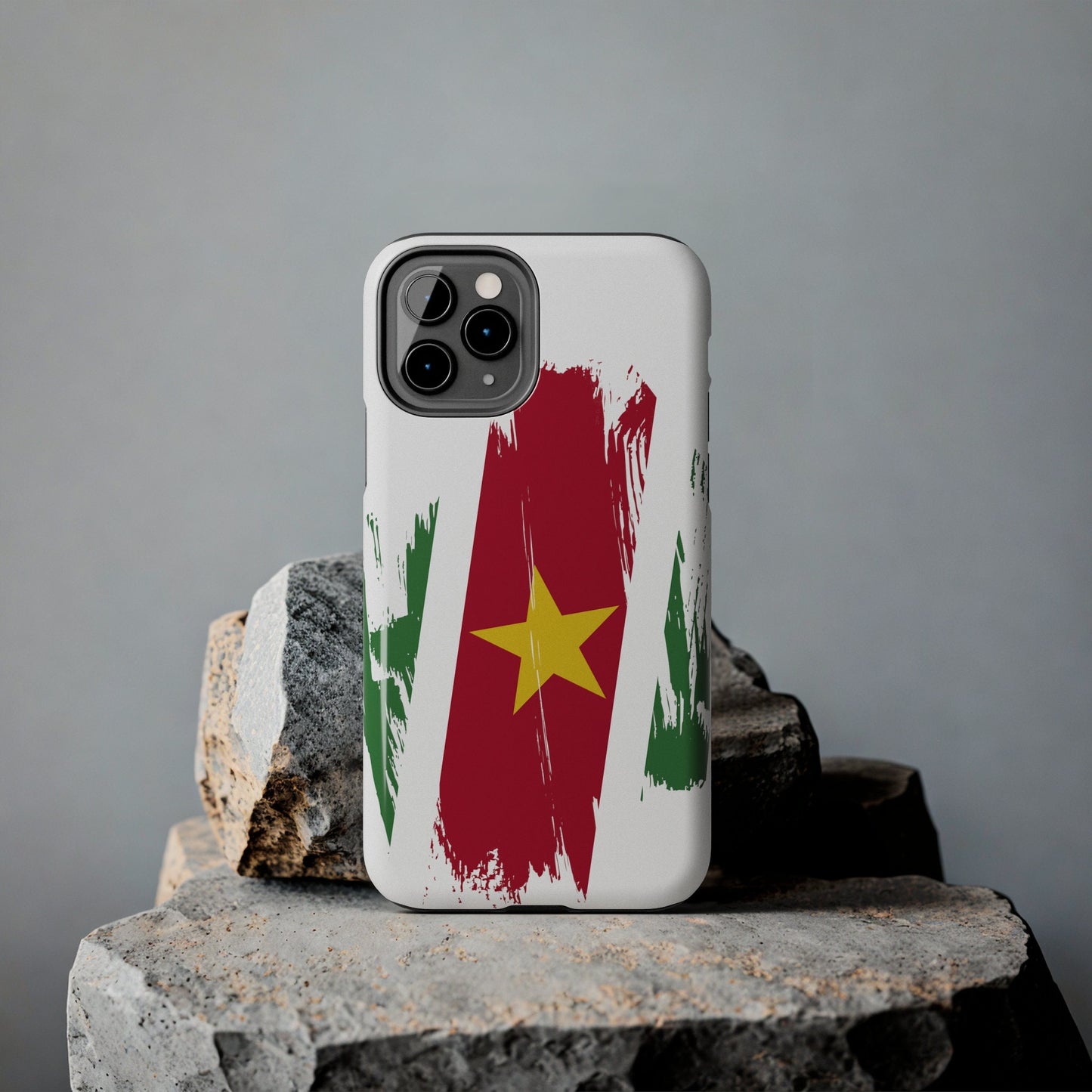 Suriname Flag iPhone Case iPhone 15 14 13 12 Mini 11 XR Xs X 8 7 SE iPhone Pro Max , Iphone cover, Iphone Tough Case