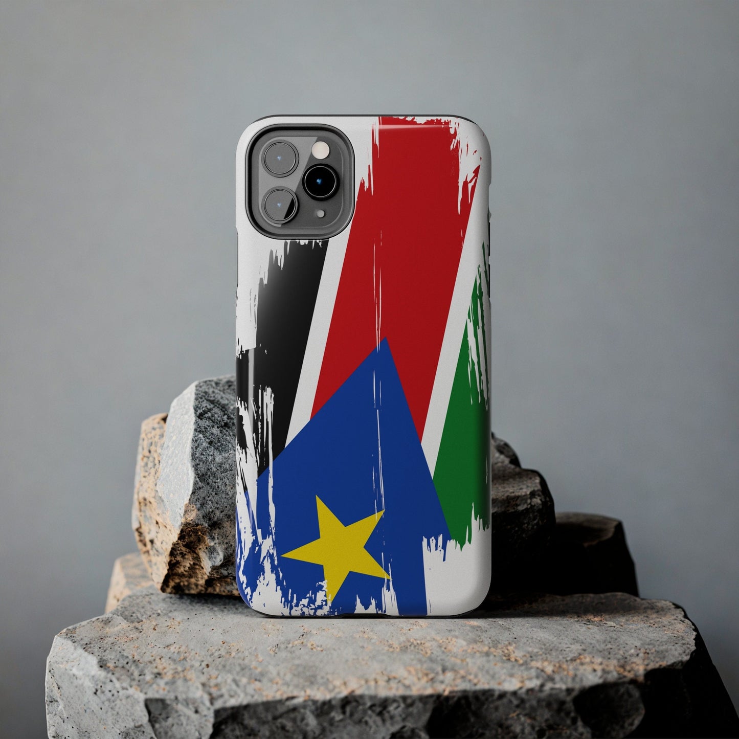 South Sudan Flag iPhone Case iPhone 15 14 13 12 Mini 11 XR Xs X 8 7 SE iPhone Pro Max , Iphone cover, Iphone Tough Case